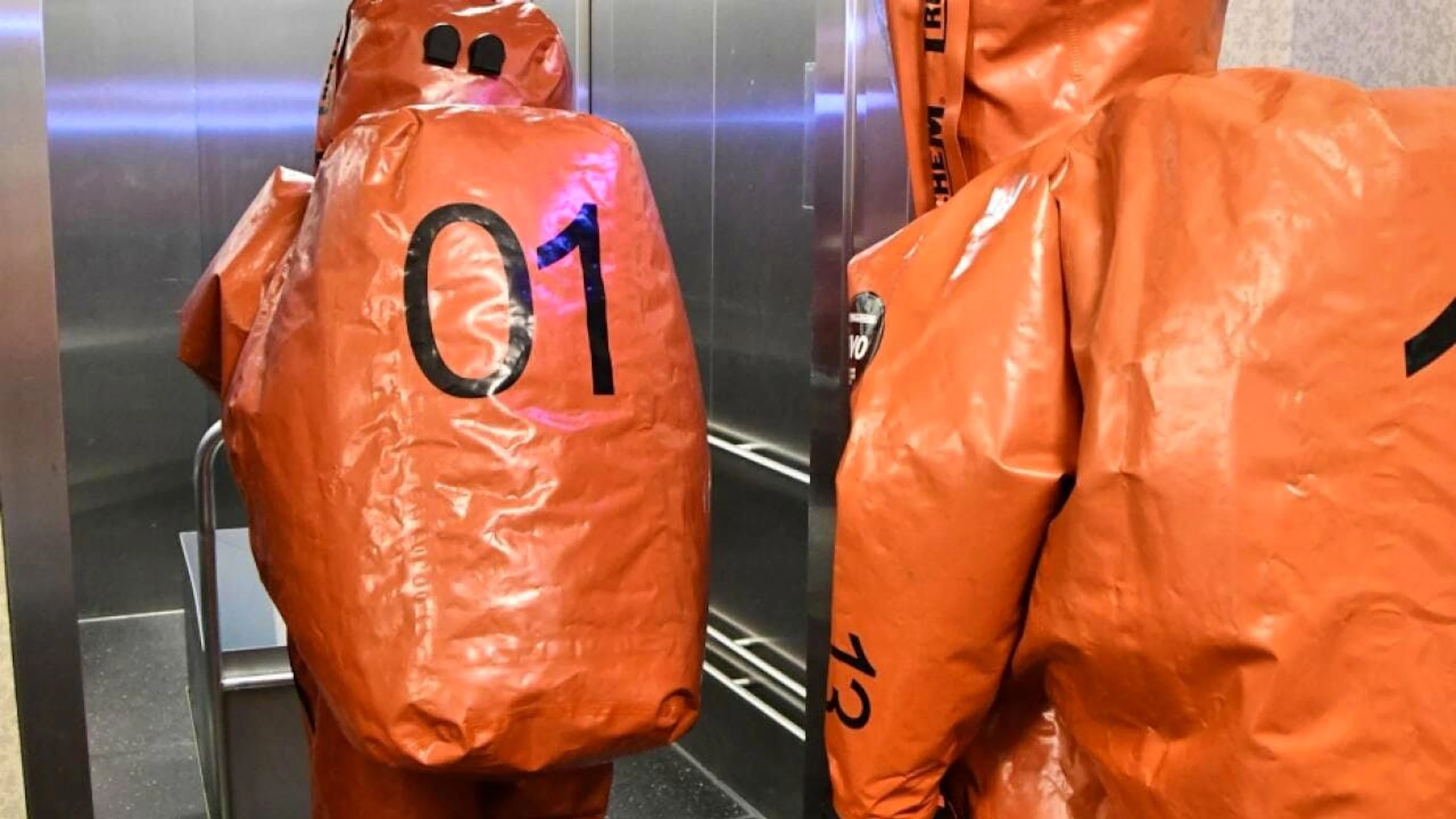 Il trifluoruro di cloro è stato trasportato da una ditta specializzata in appositi contenitori.