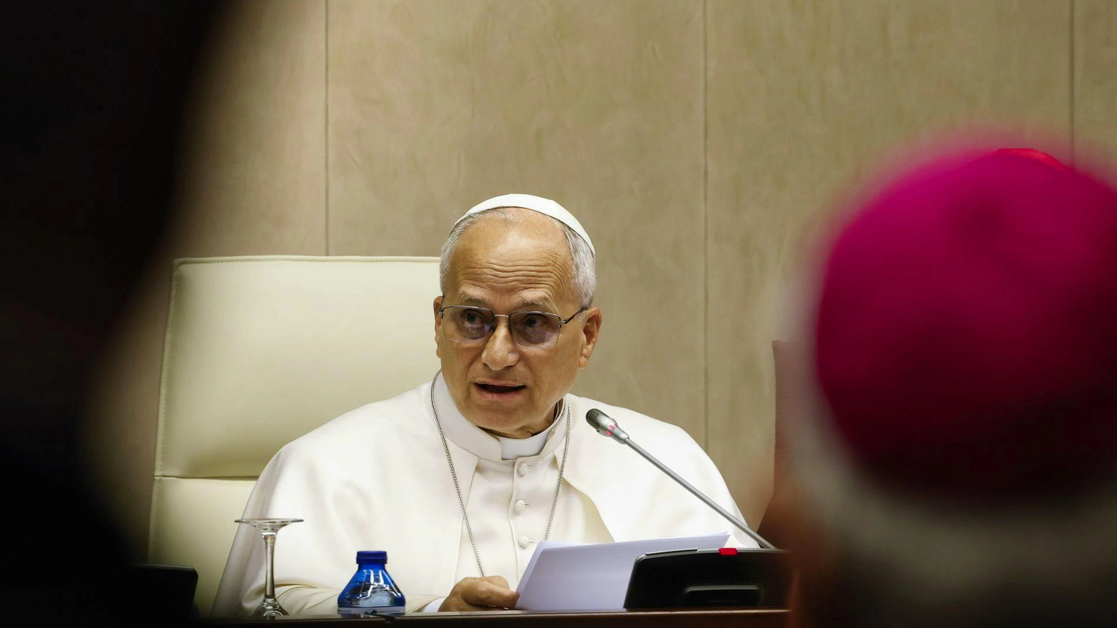 Papa Leone XIV durante la sua visita in Spagna.
