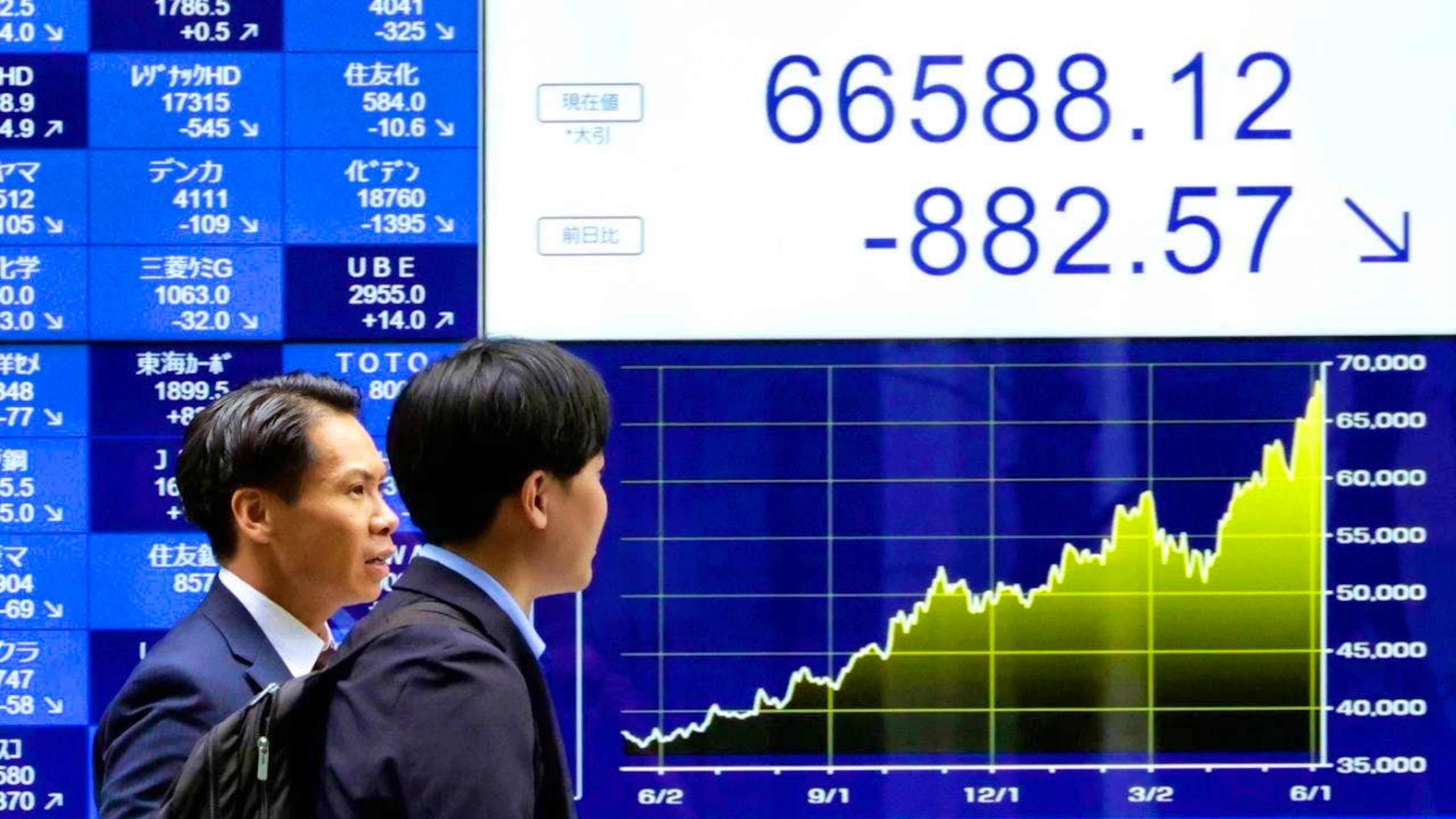 After missile attacks in the Middle East, the stock markets in South Korea and Japan react with heavy losses. (archive picture)