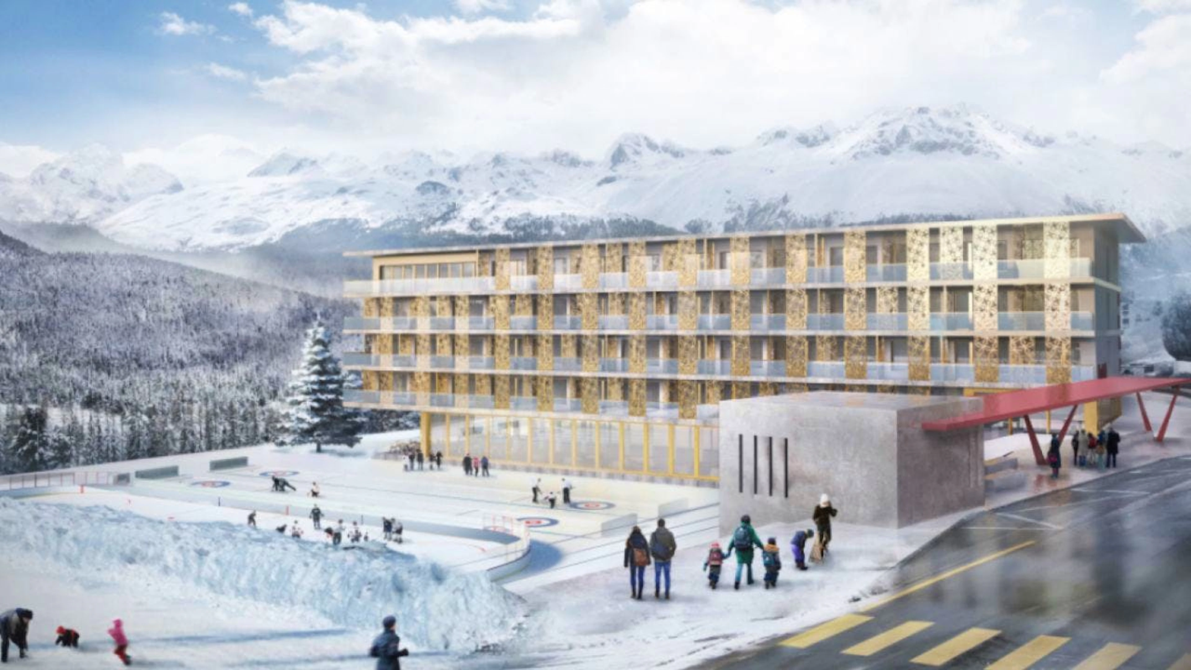 Il nuovo Hotel Flaz di Pontresina (GR) dovrebbe aprire le porte nella stagione invernale 2028/2029. Oggi sono iniziati i lavori di costruzione della struttura da oltre 25 milioni di franchi.