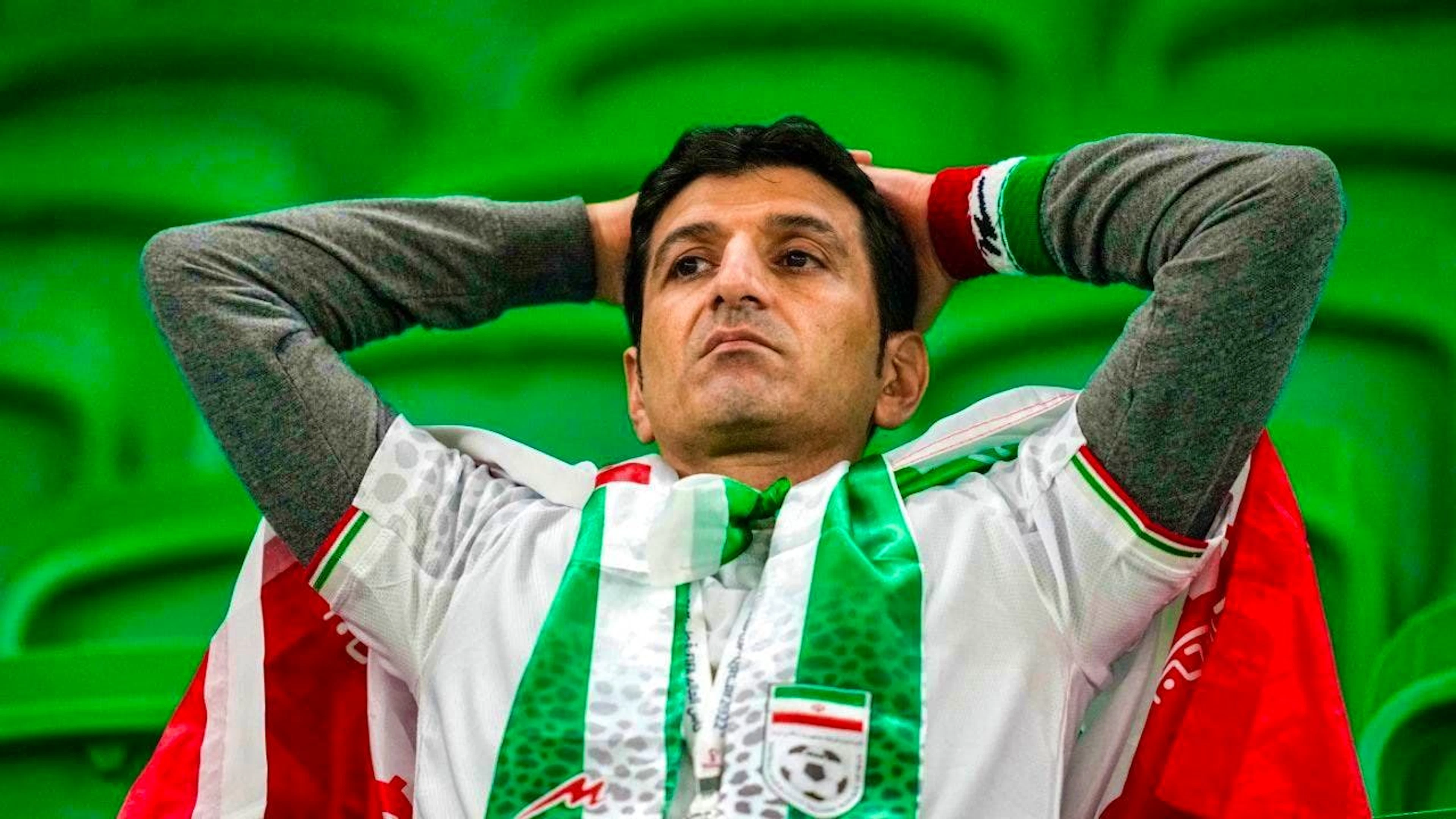 A fan of the Iranian national football team