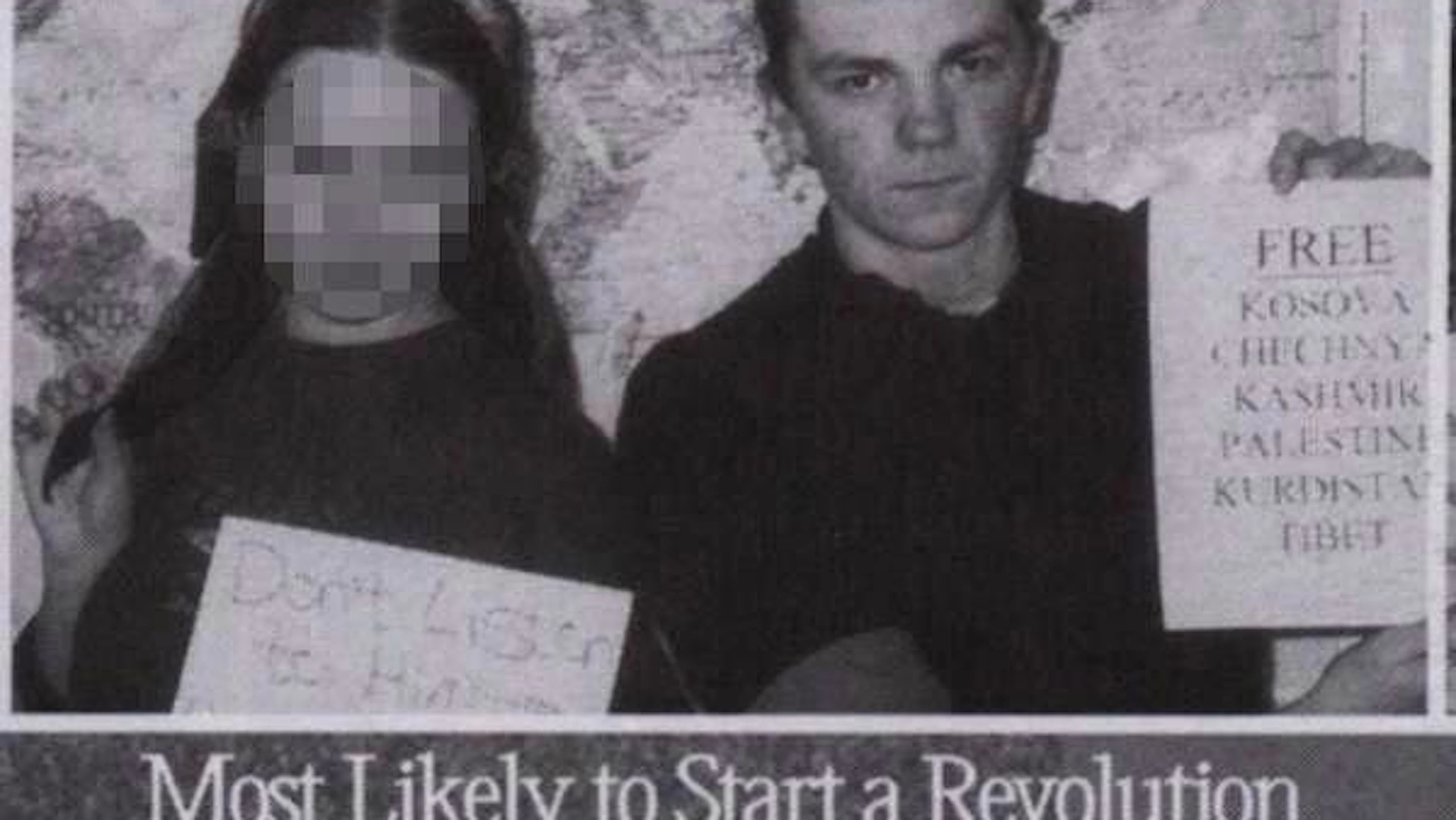 Graham Platner im Jahrbuch seiner Schule von 2003.