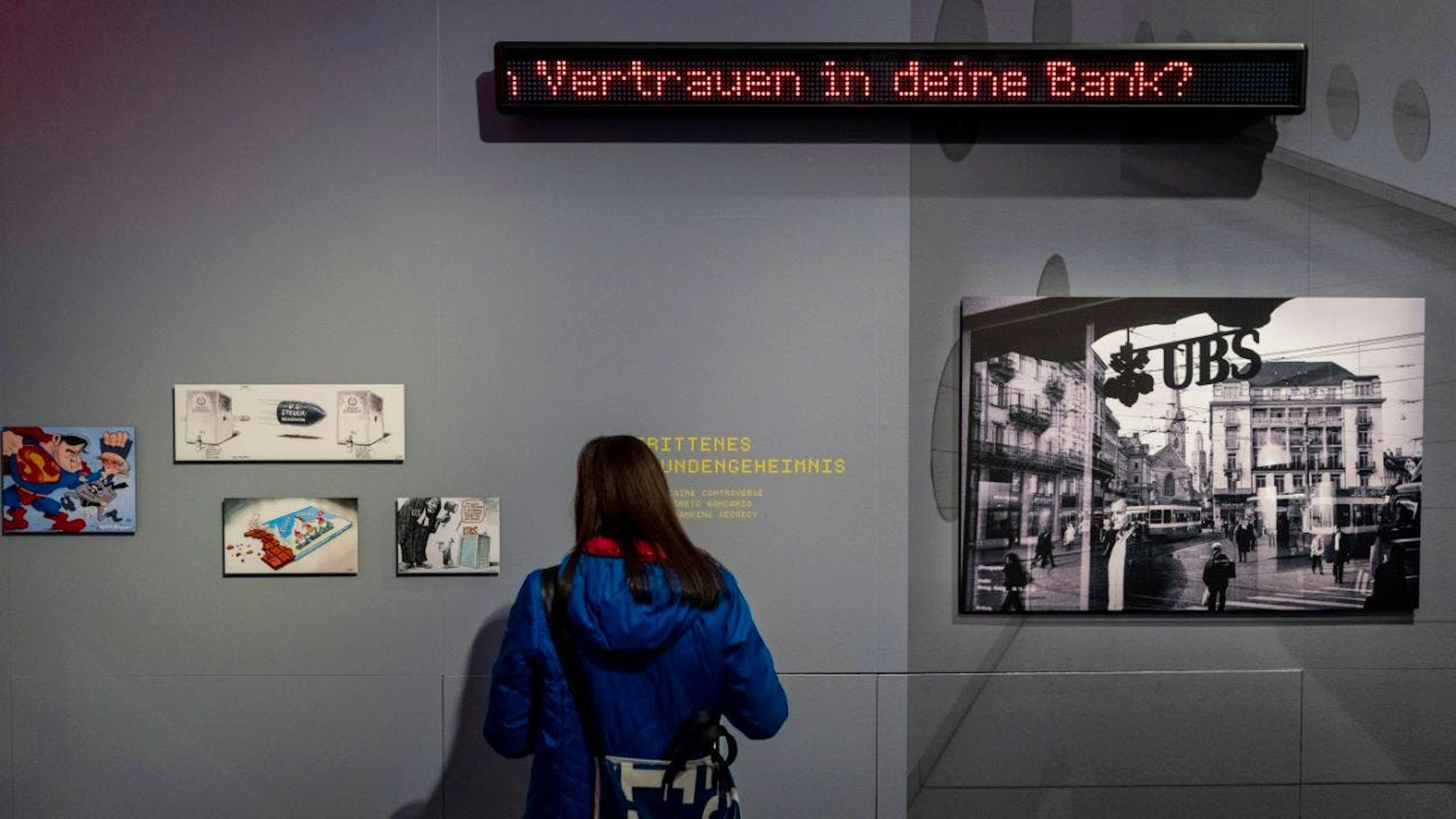 Ist das Vertrauen in die Banken verloren? Eine Ausstellung im Landesmuseum in Zürich beschäftigt sich mit dem Bankenland Schweiz.