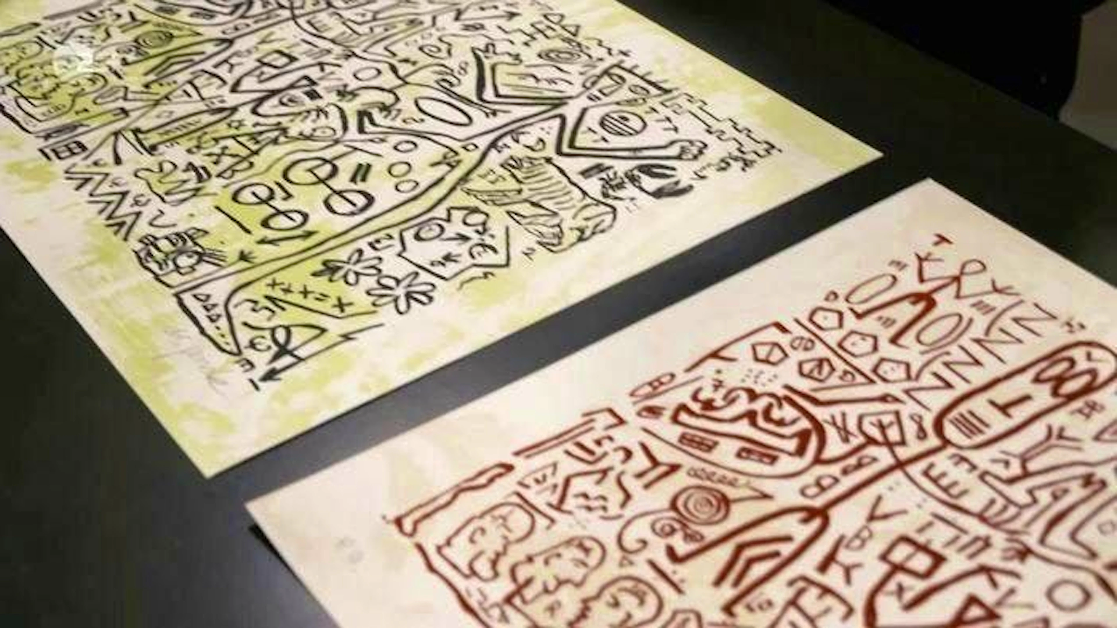 Color silkscreen prints by Albrecht Penck were also up for sale on “Bares für Rares.” 