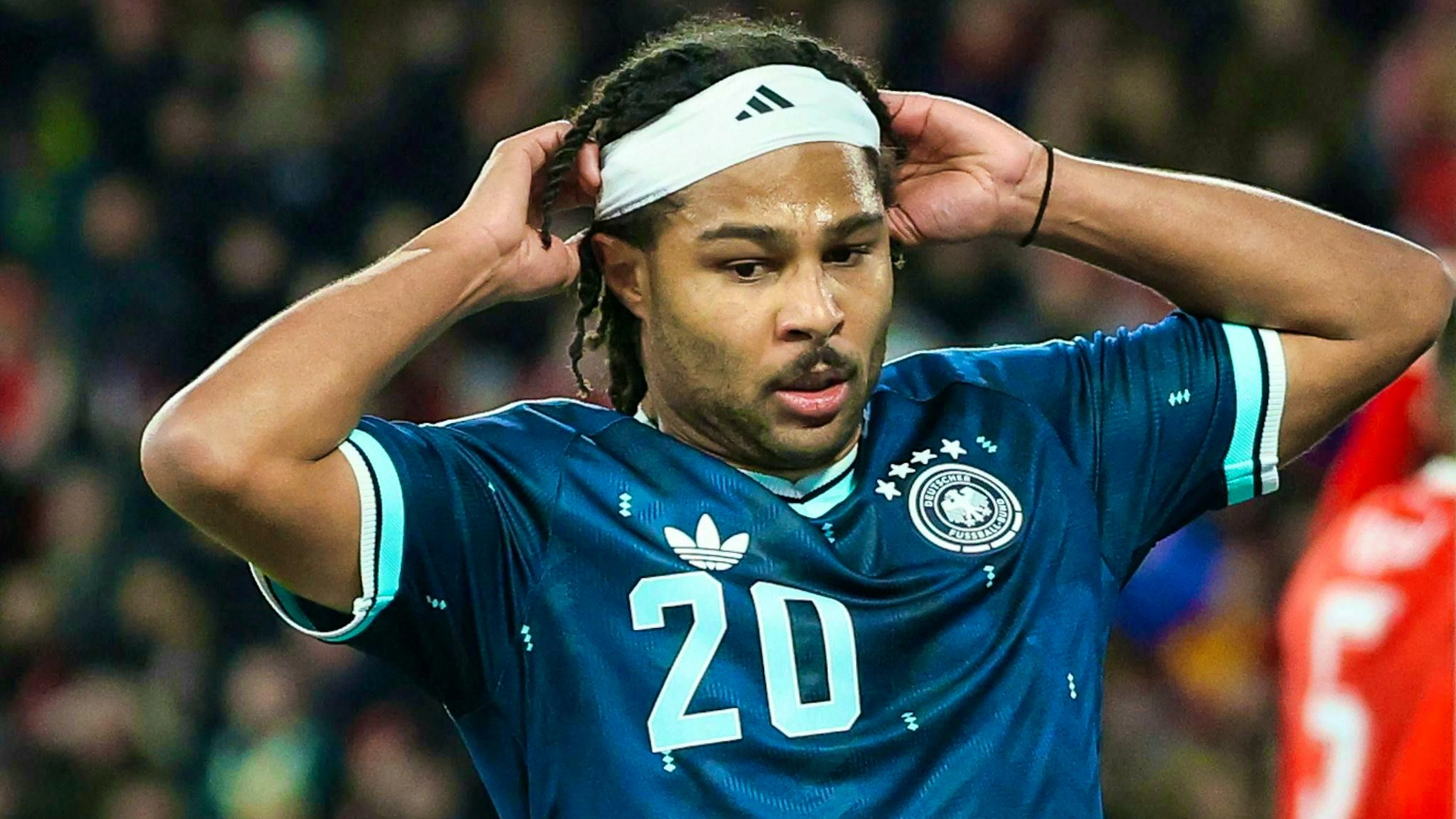 Serge Gnabry is out of the World Cup due to injury. (File photo)
