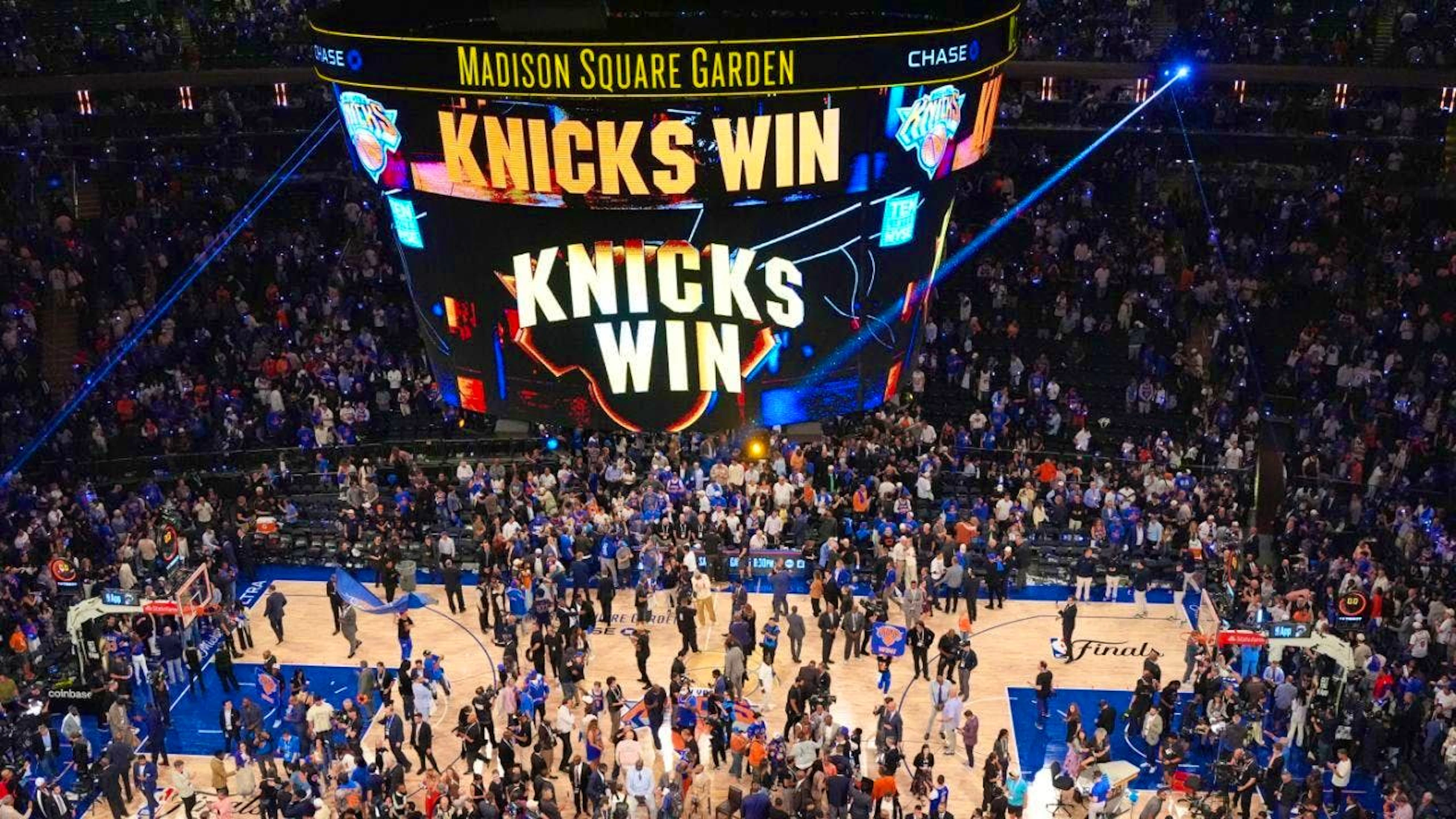 The atmosphere at Madison Square Garden during the New York Knicks’ spectacular home victory was electric.