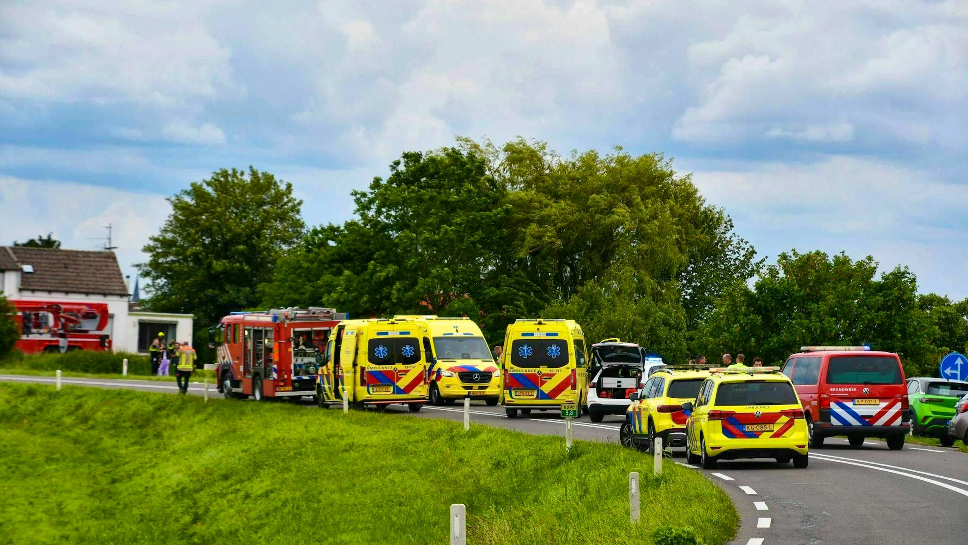 Three people were killed in the accident, including two children.