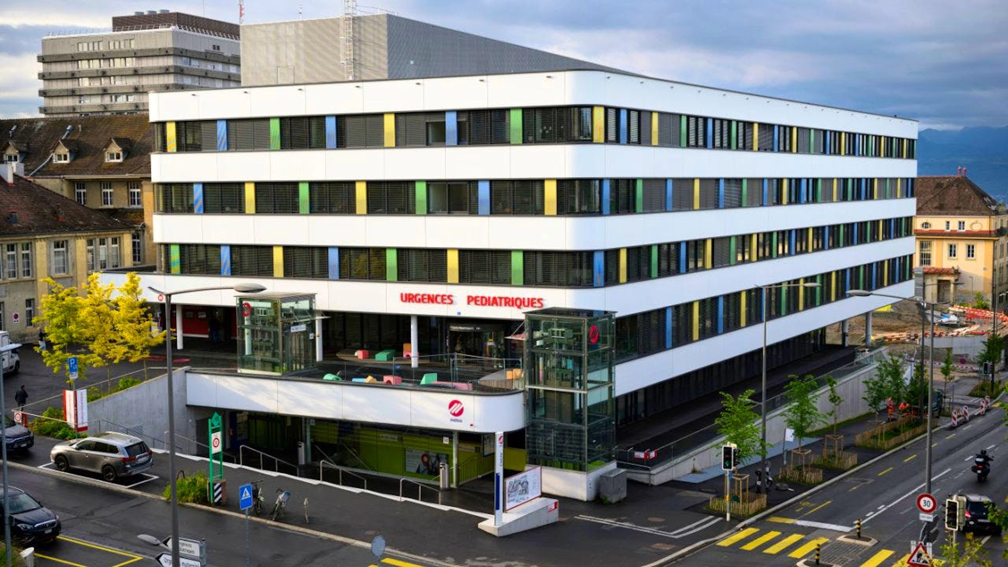 Le CHUV, ici avec son nouvel Hôpital de l'enfance, a dégagé un bénéfice de 1,1 million de francs l'an dernier (archives).