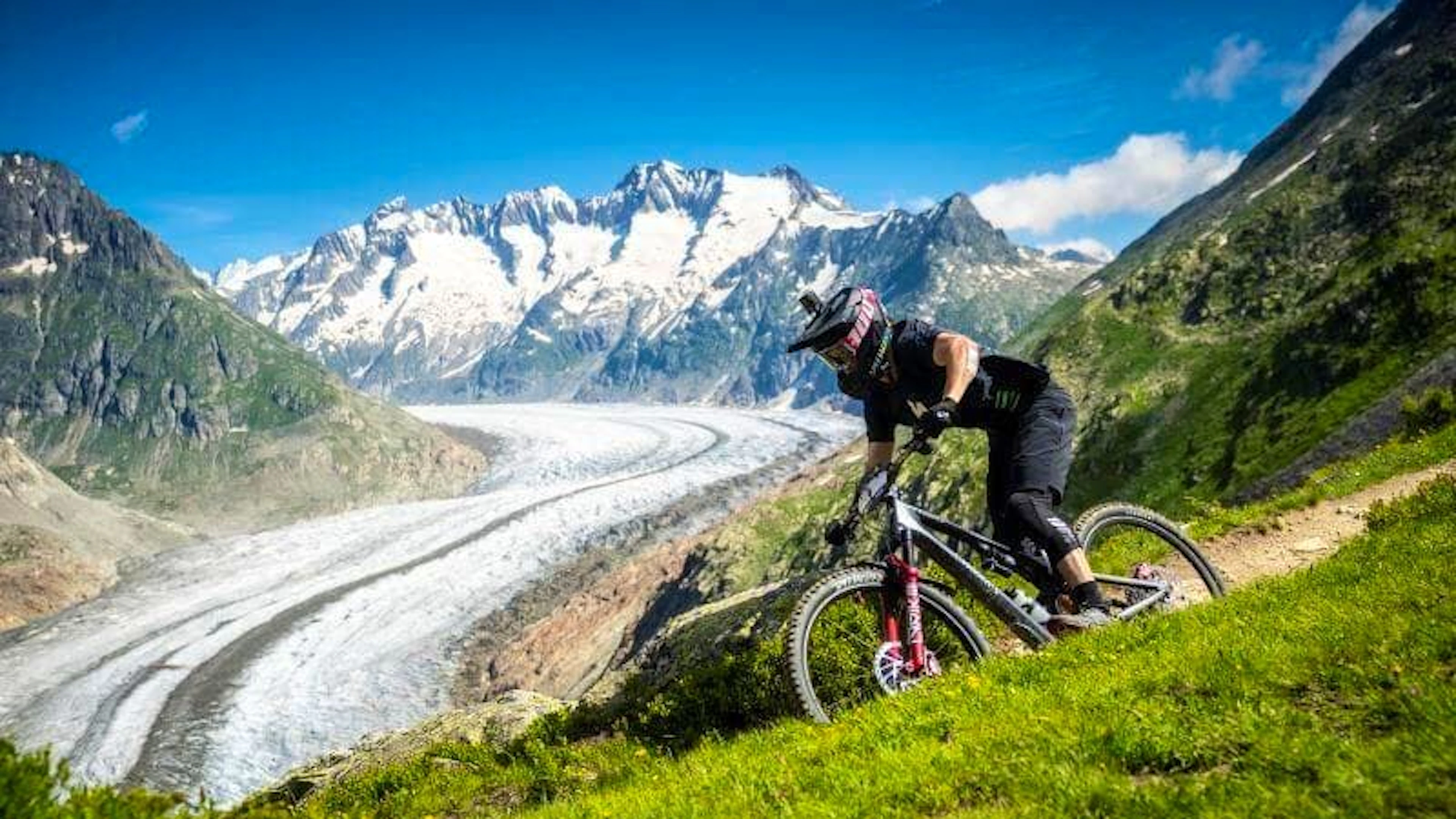 Eindrückliche Kulisse für die Mountainbiker.
