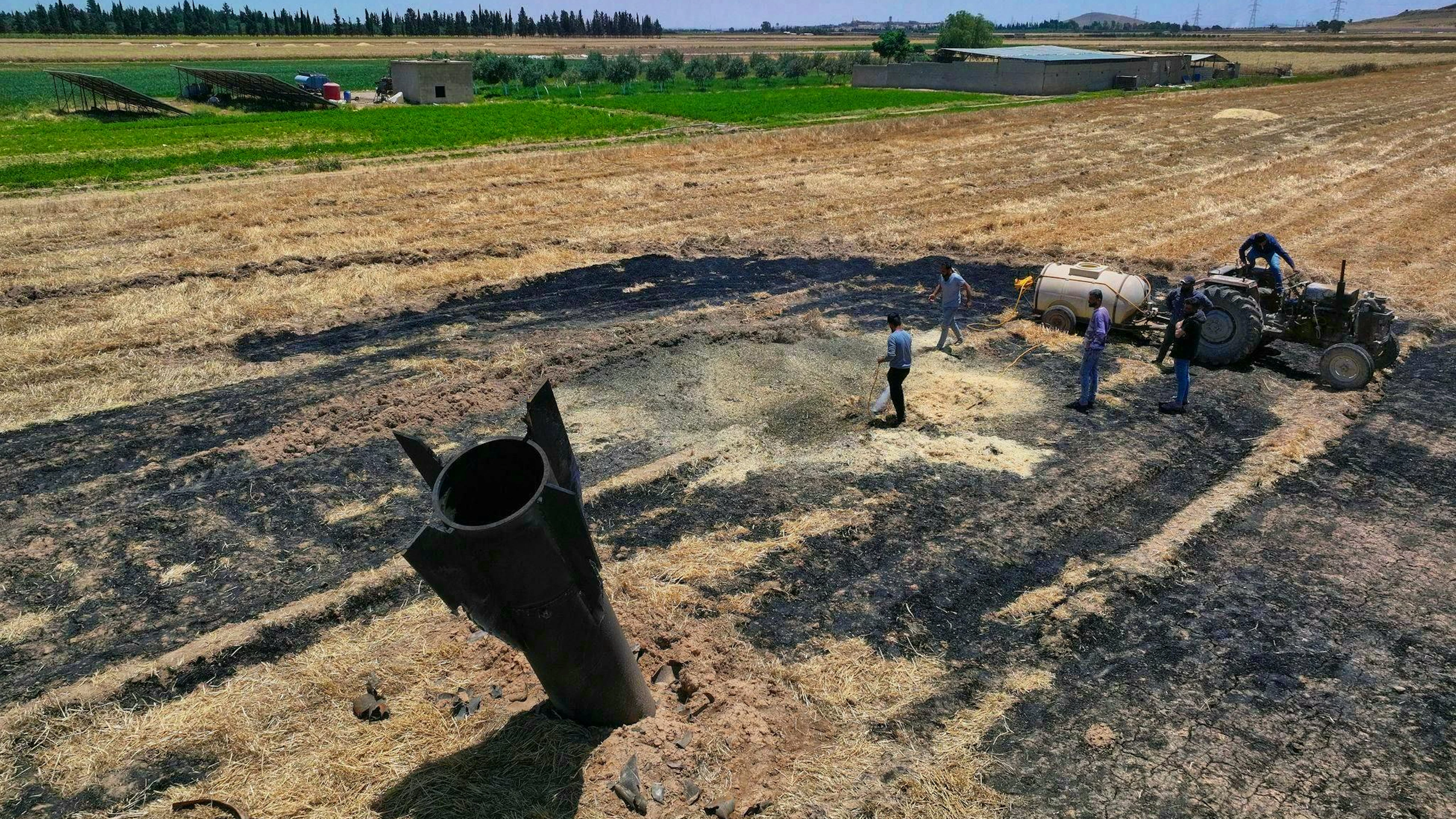 In Syria, too, debris fell following clashes between Iran and Israel at the beginning of last week. (File photo)