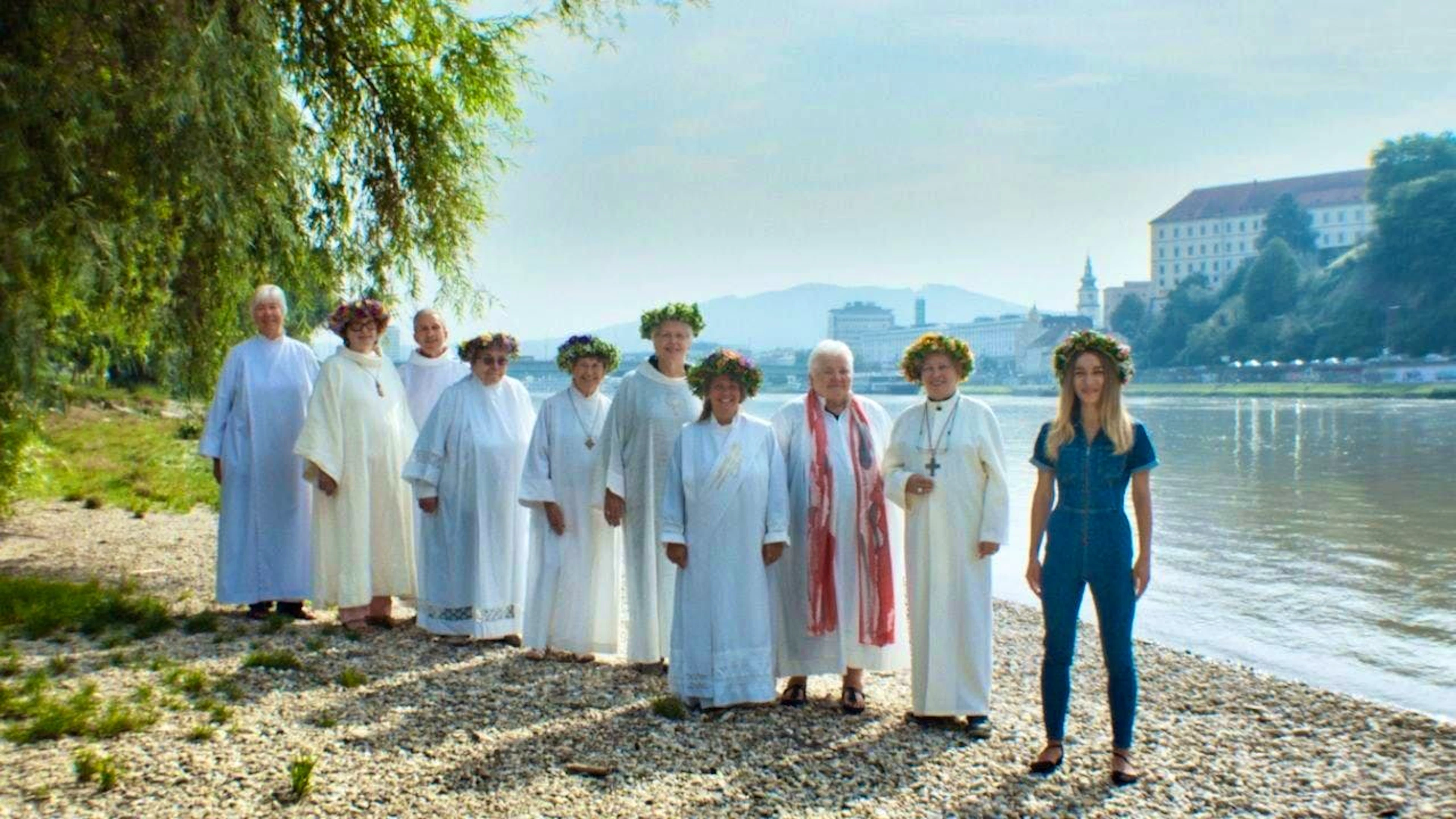 On her research journey, activist Inna Shevchenko meets women in the film “Girls & Gods” who are either fighting against religion or defending it.