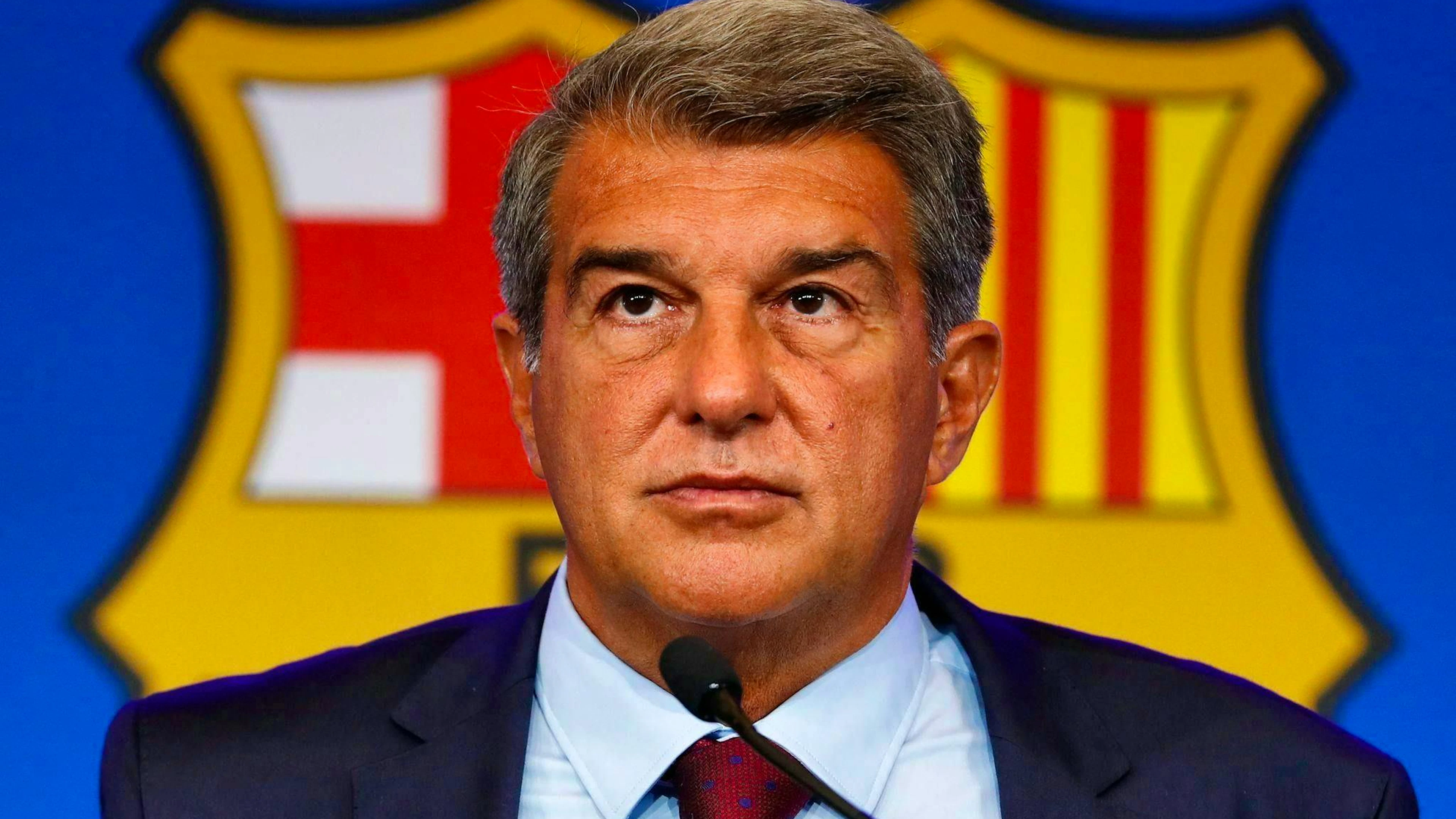 Rejects all allegations: Barcelona President Joan Laporta. (File photo)