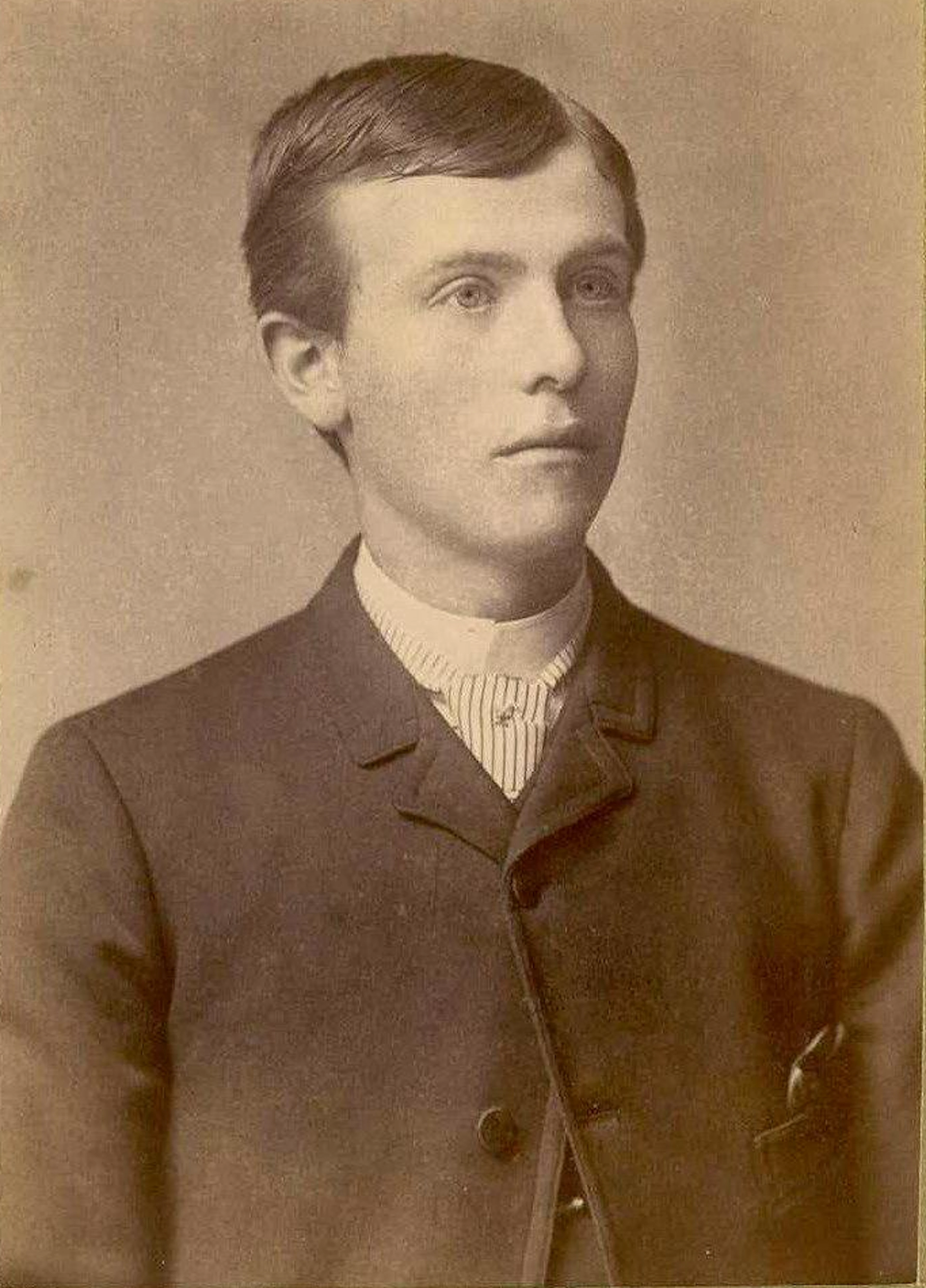 Friedrich Trump auf einem Bild, das zwischen 1885 und 1889 entstanden ist.