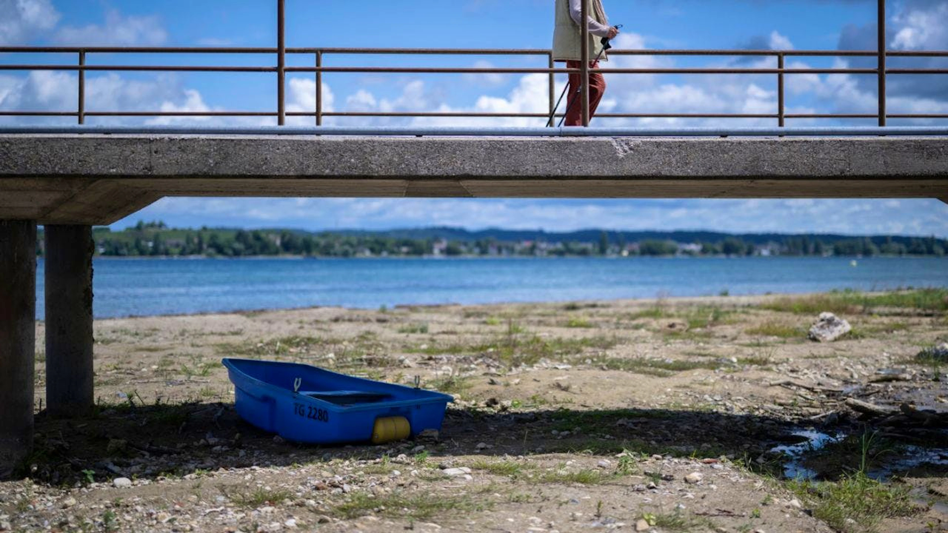 Il livello del Lago di Costanza è decisamente basso