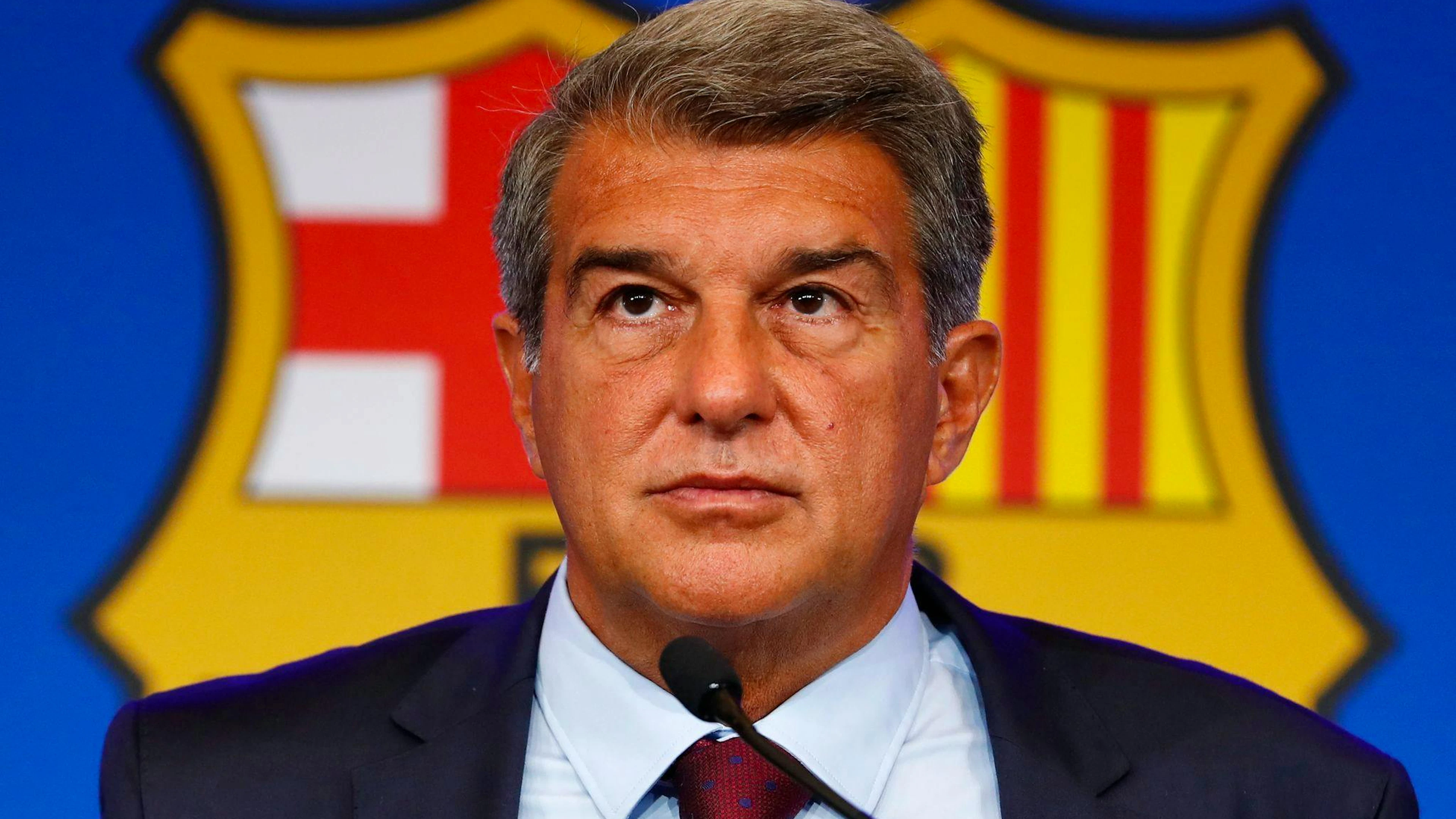 Weist alle Vorwürfe zurück: Barcelonas Präsident Joan Laporta. (Archivbild)