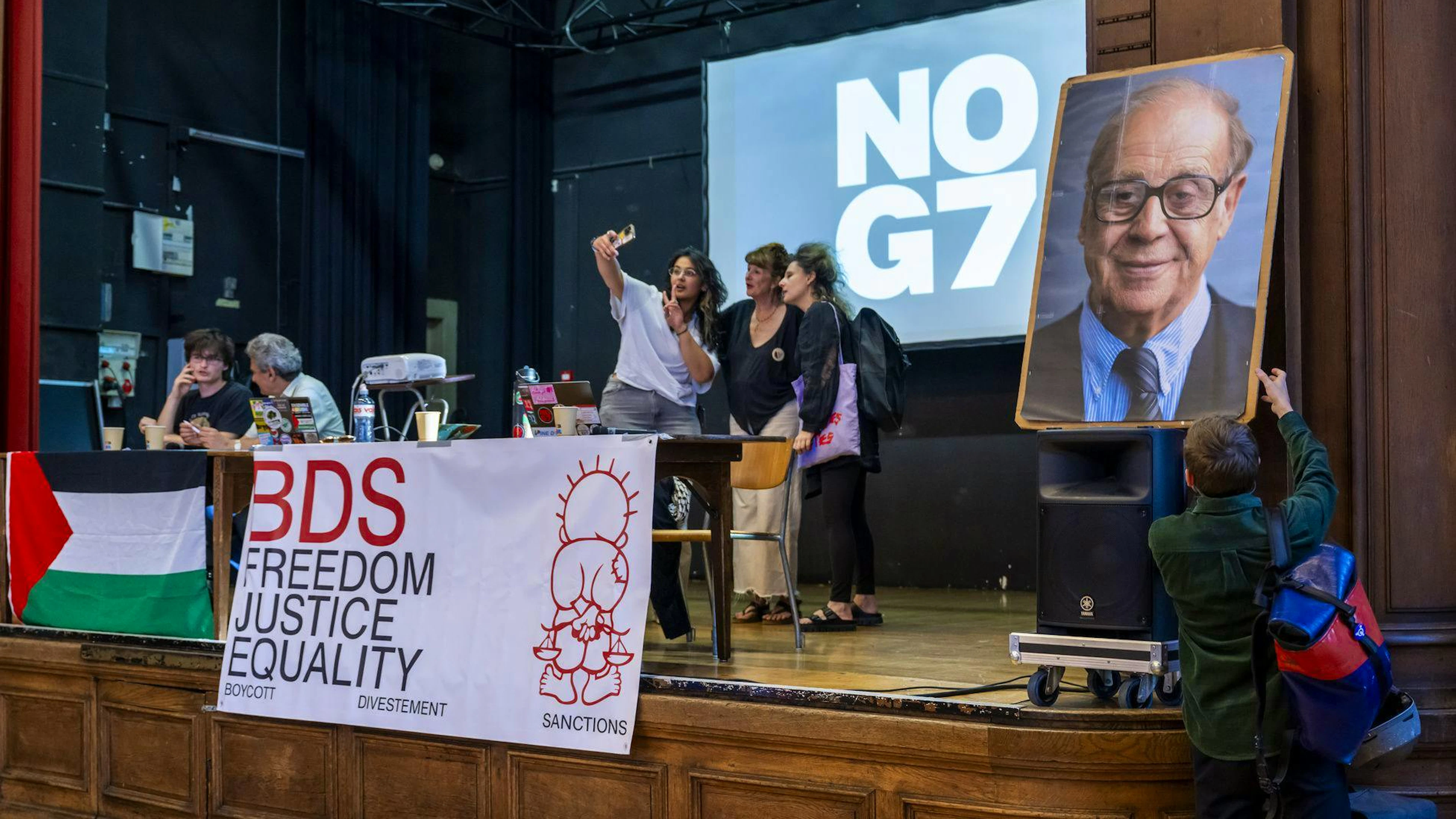 No G7 craint que les militants ne soient contraints de dormir dans des parcs, ce qui en ferait des cibles de la répression policière (archives).