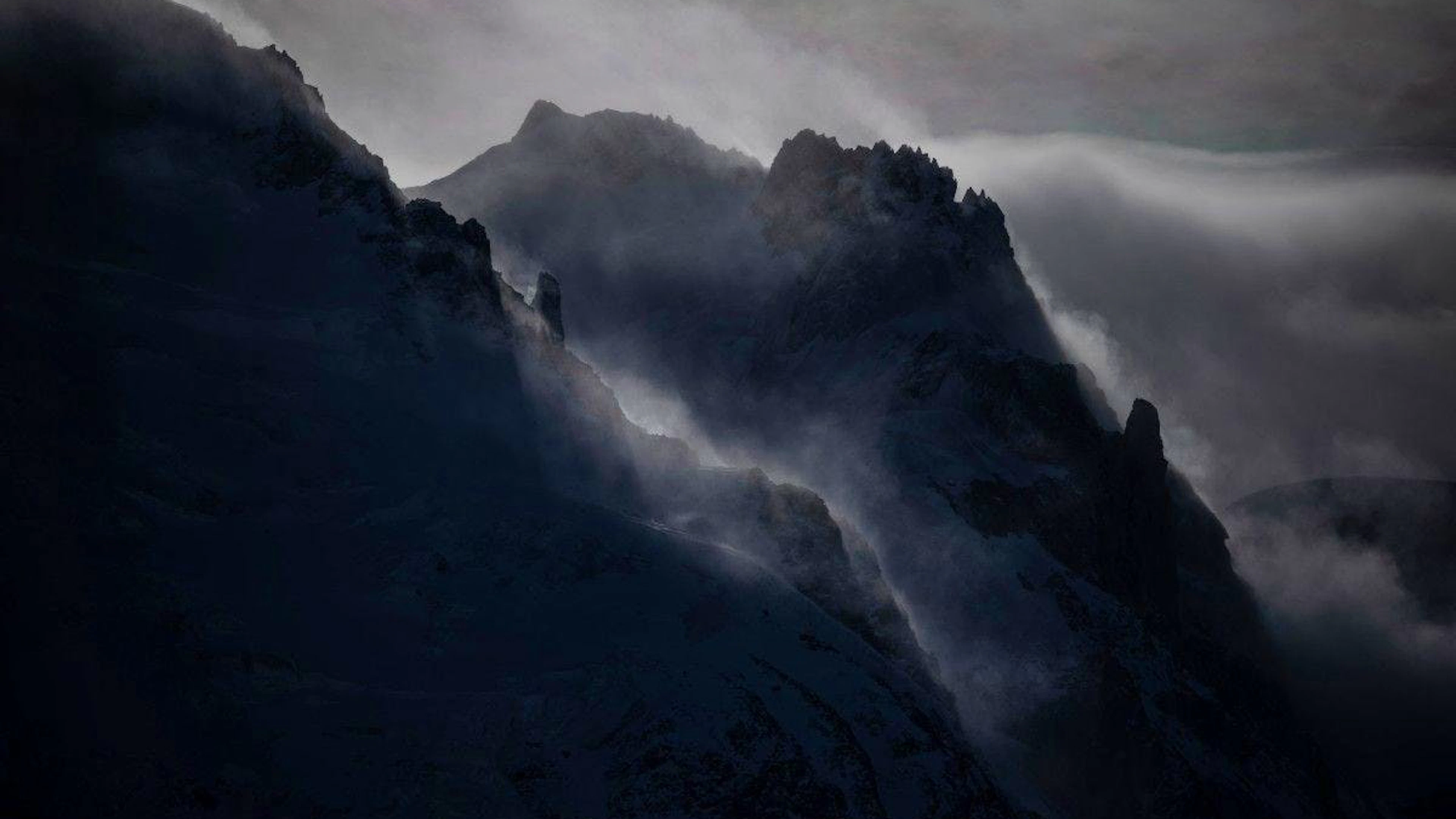 This photograph shows the Massif du Mont-Blanc mountain range in the French Alps, near Chamonix on February 13, 2026. (Photo by OLIVIER CHASSIGNOLE / AFP)