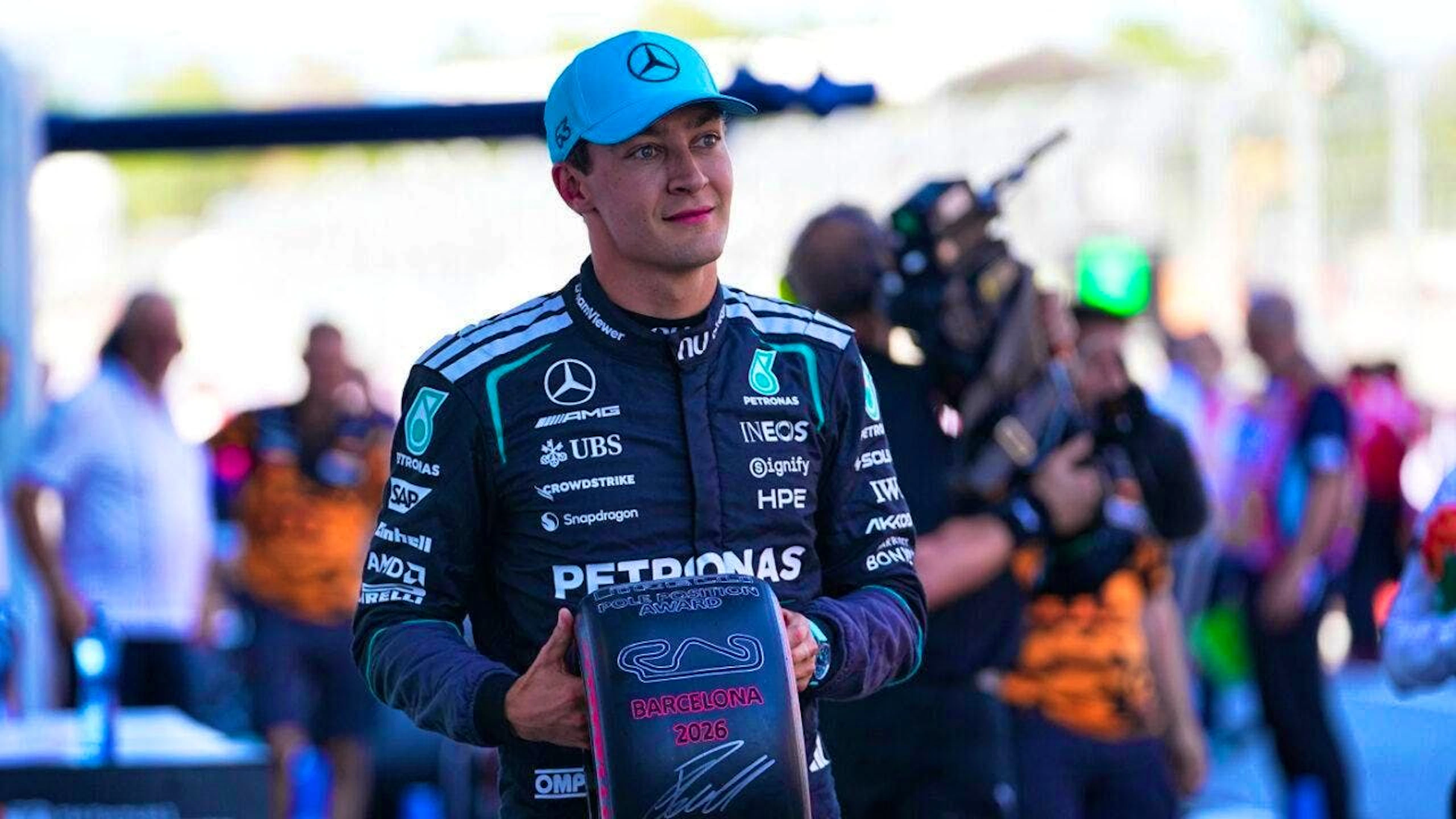 George Russell aims to strike back in the championship battle in Barcelona