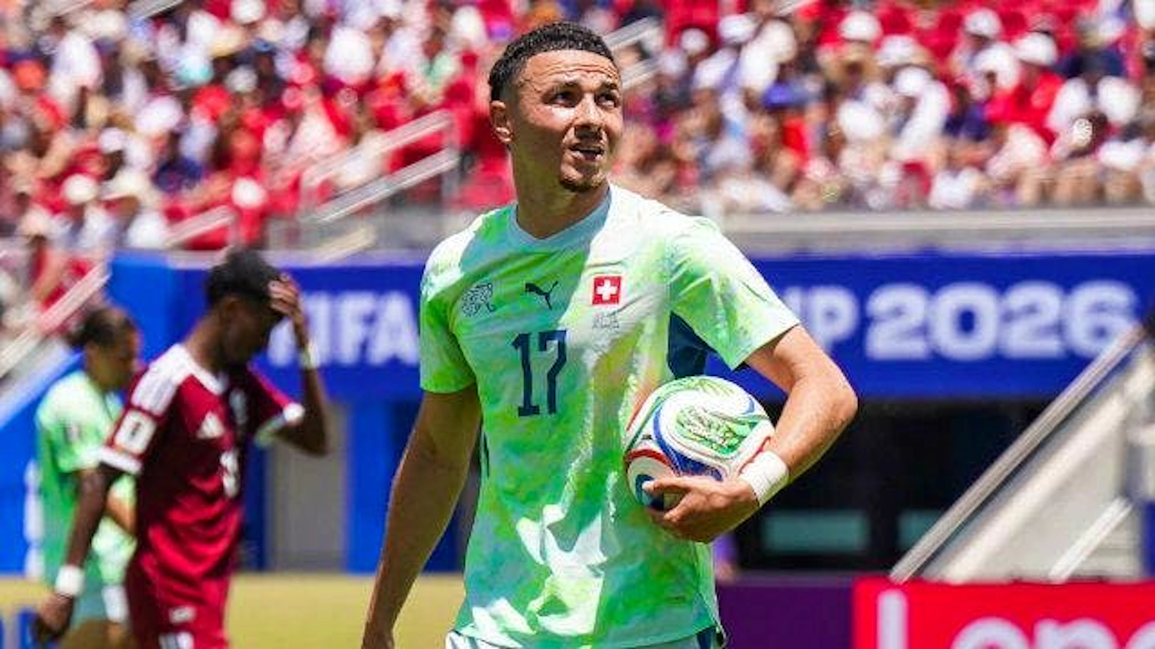 Ruben Vargas zeigt gegen Katar kein schlechtes Spiel, lässt aber zwei Chancen liegen.