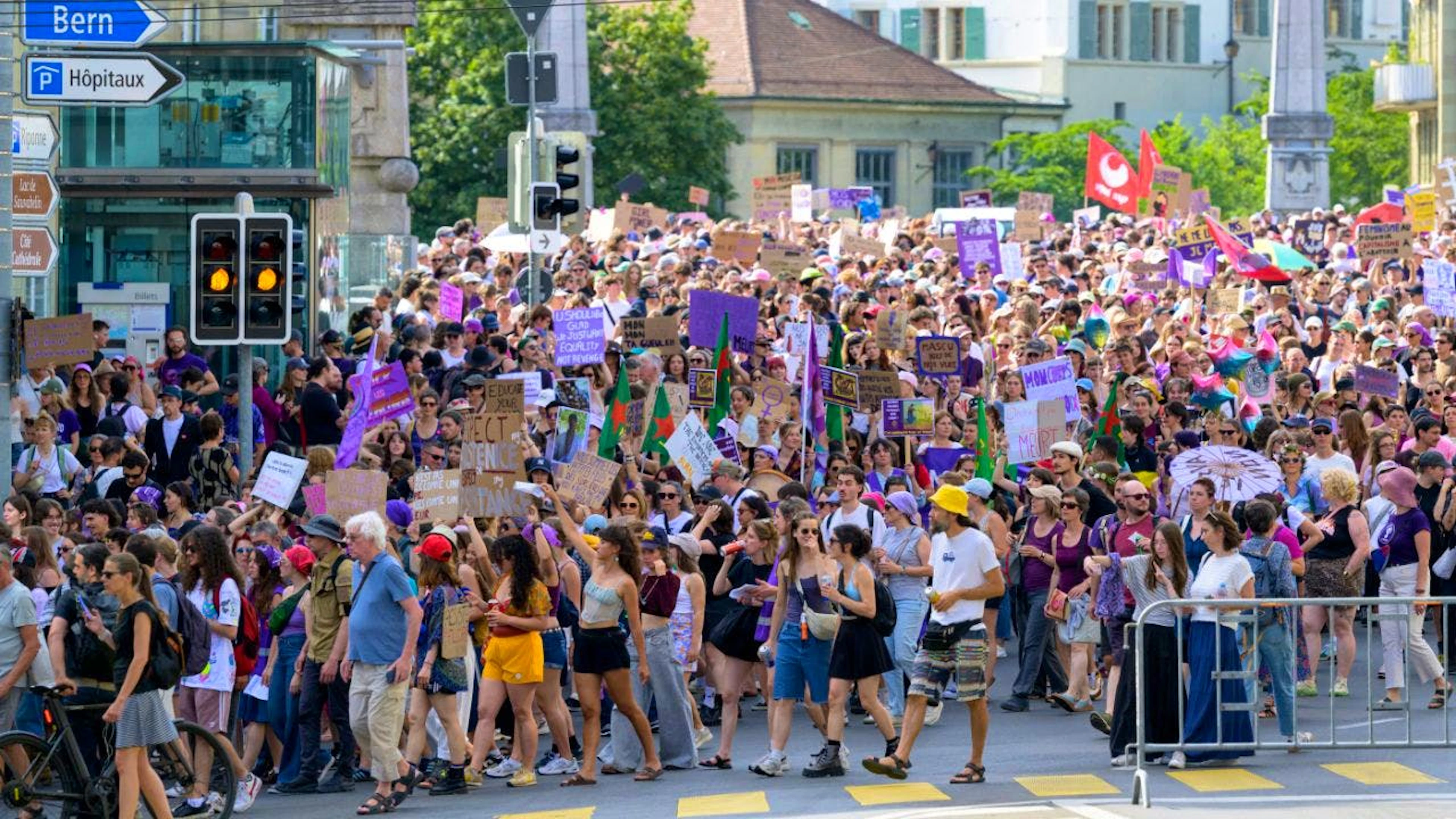 La manifestazione losannese