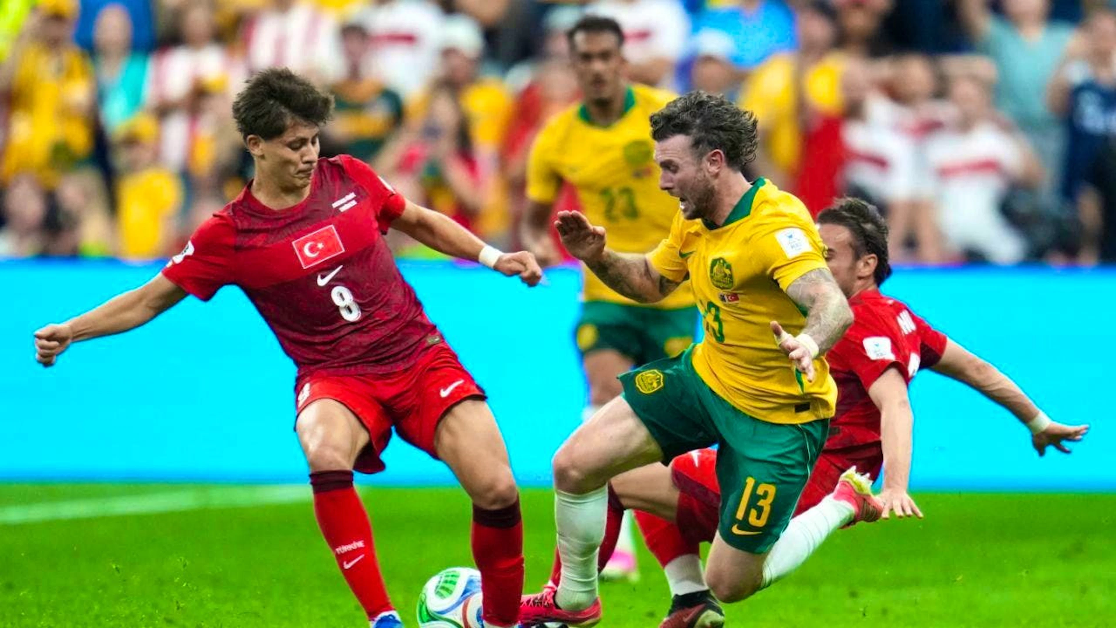 Turkish young star Arda Güler was unable to really make an impact against Australia