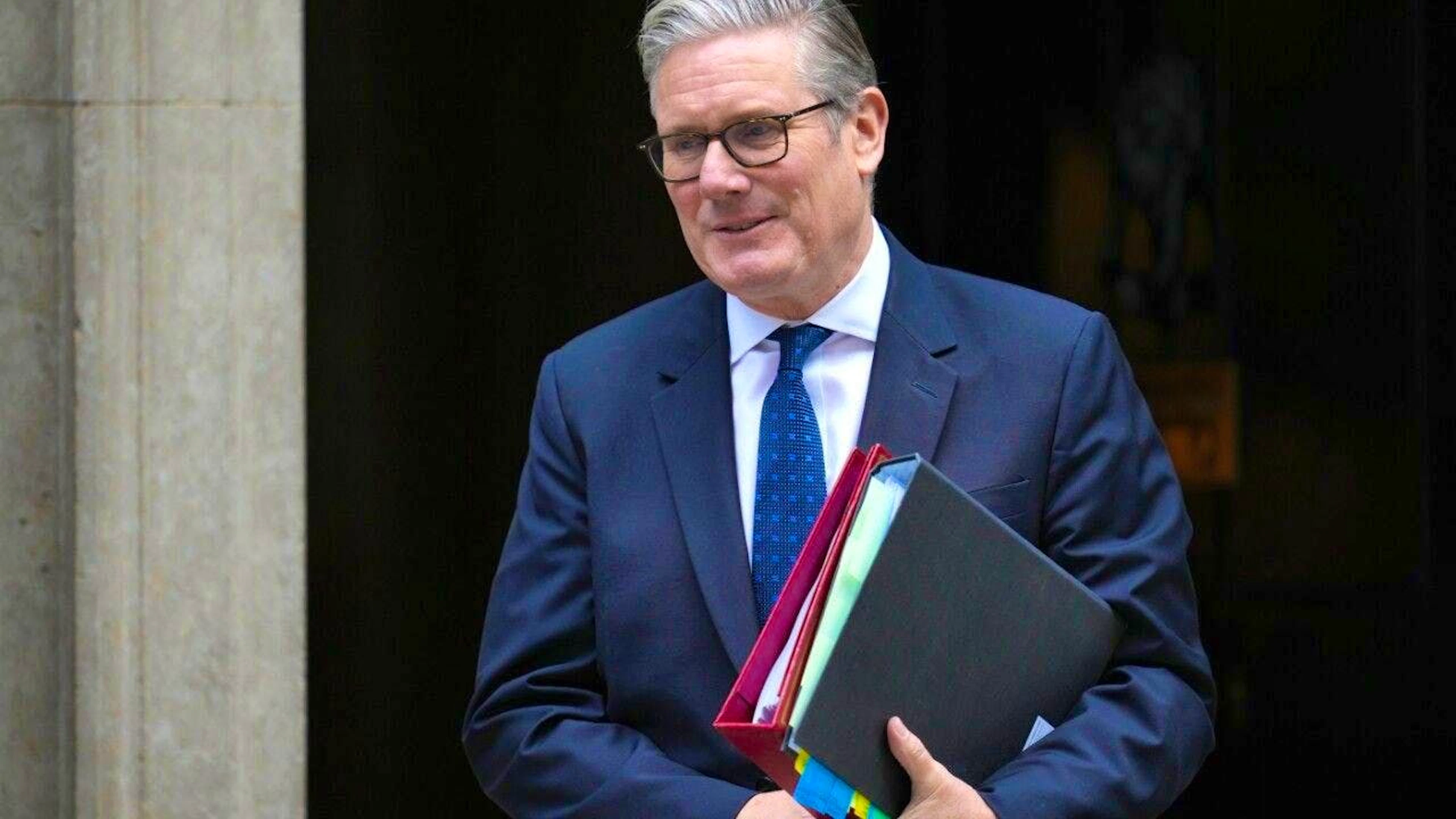 British Prime Minister Keir Starmer leaves 10 Downing Street to attend the Prime Minister’s weekly session in Parliament in London. Photo: Kin Cheung/AP/dpa