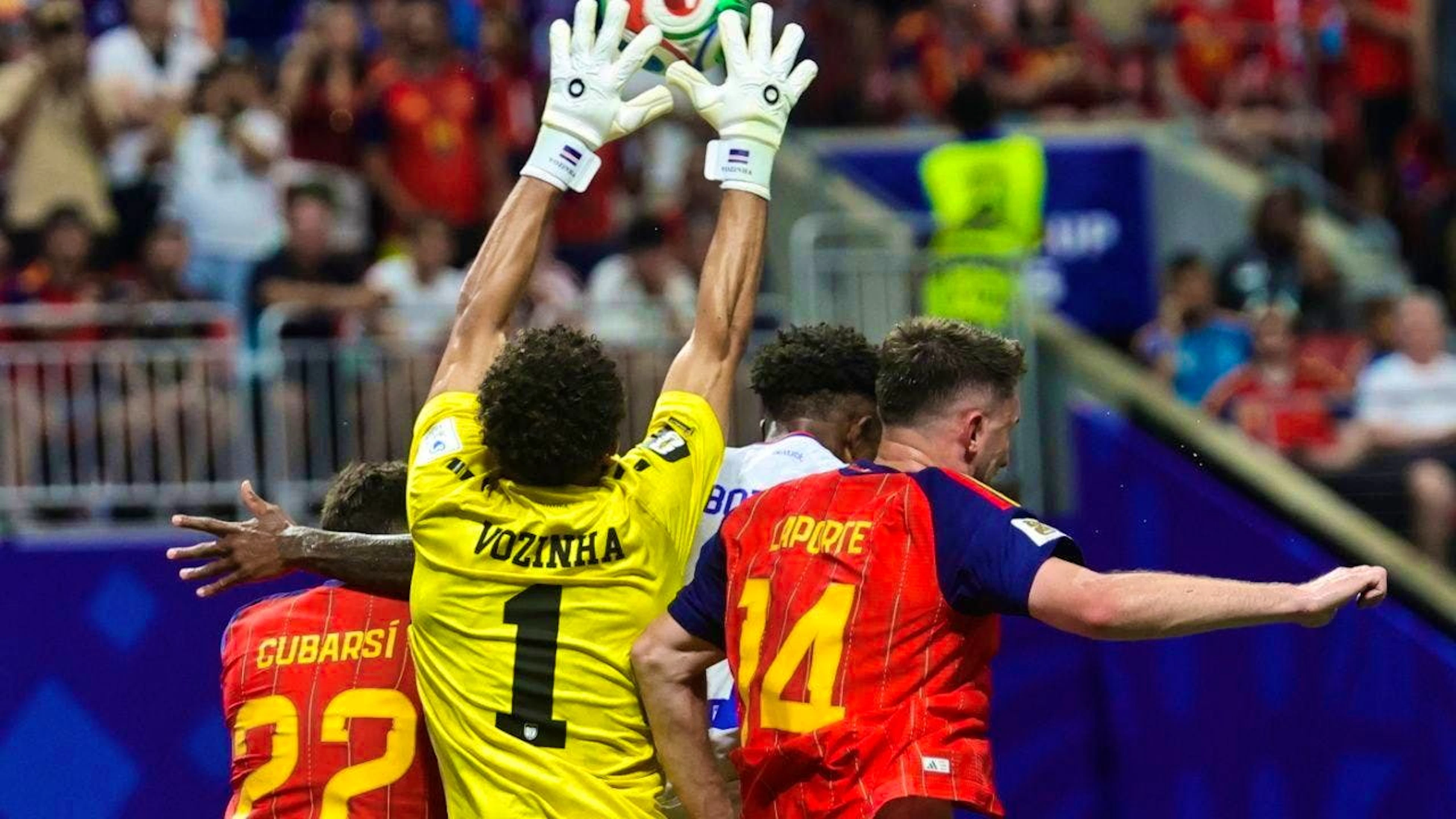 Cape Verdean goalkeeper Vozinha stopped every Spanish shot on goal