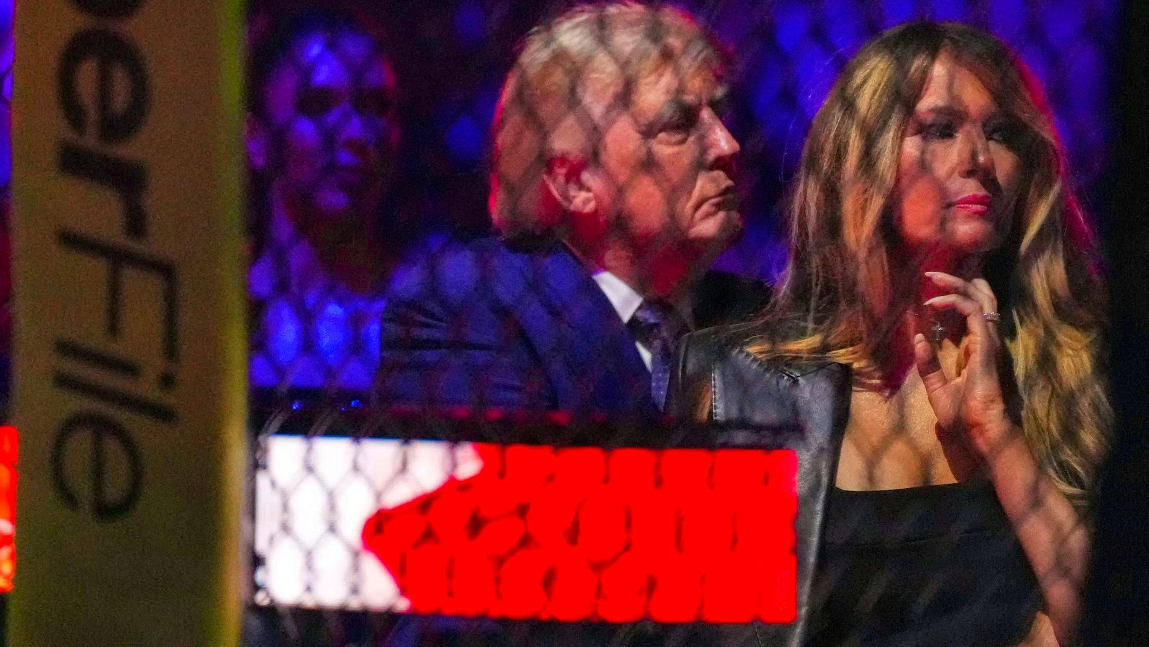 Donald e Melania Trump all'incontro di ieri.