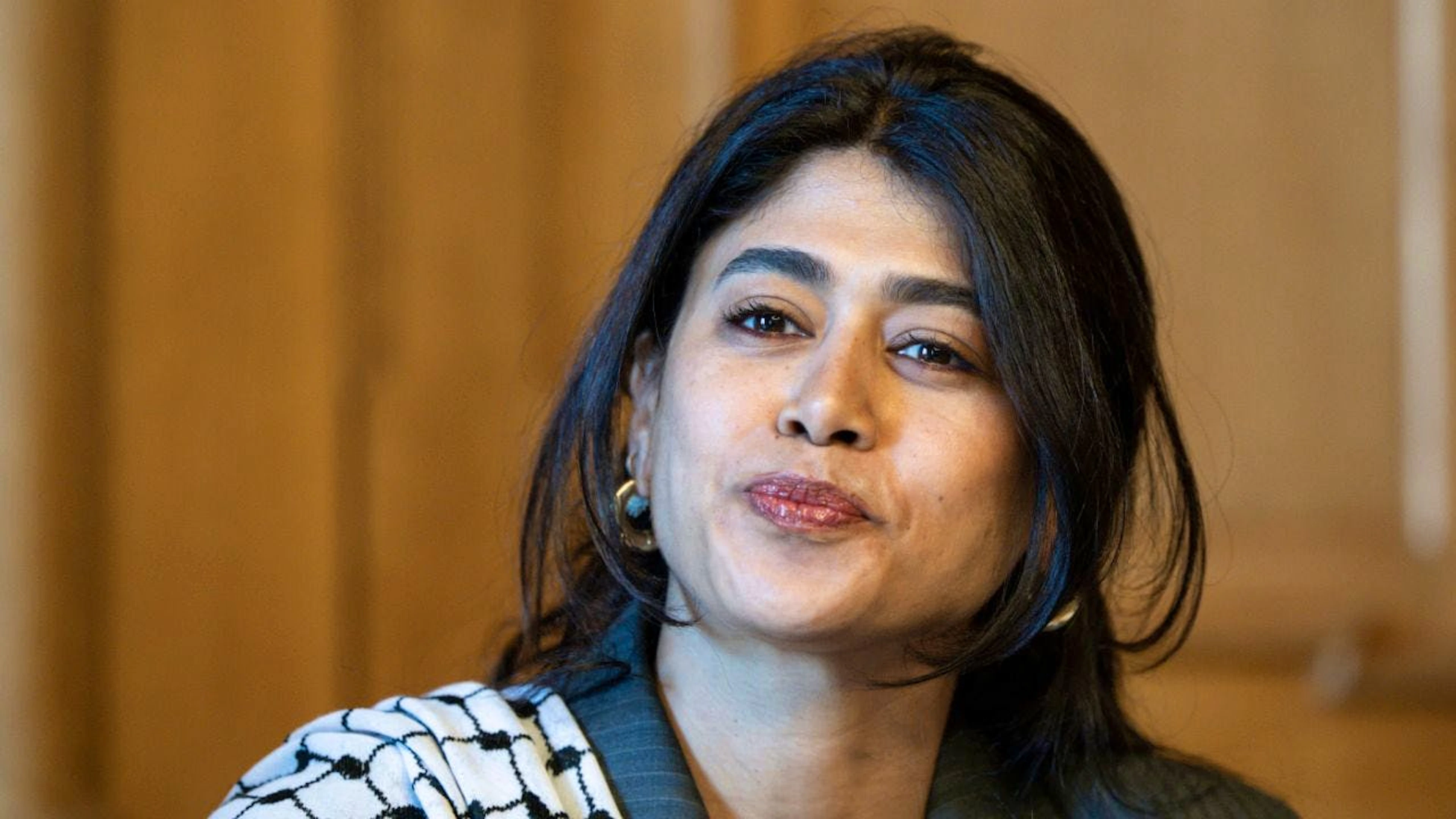 Rima Hassan oggi a Berna.