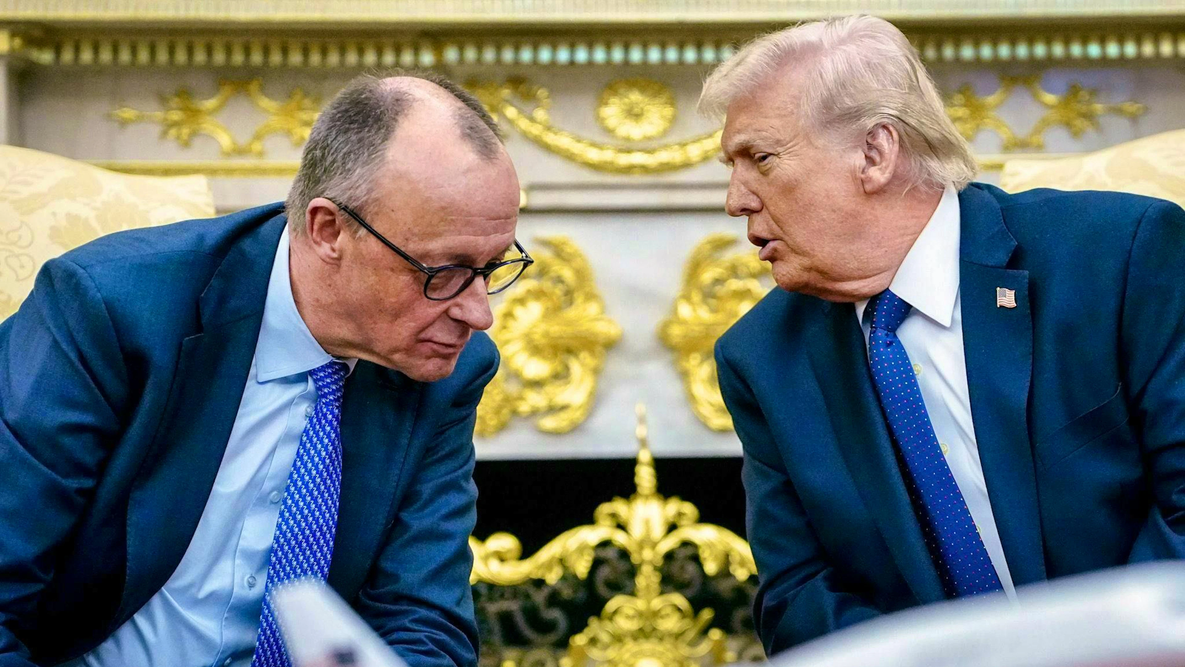 Merz et Trump : leurs relations se sont depuis nettement refroidies.