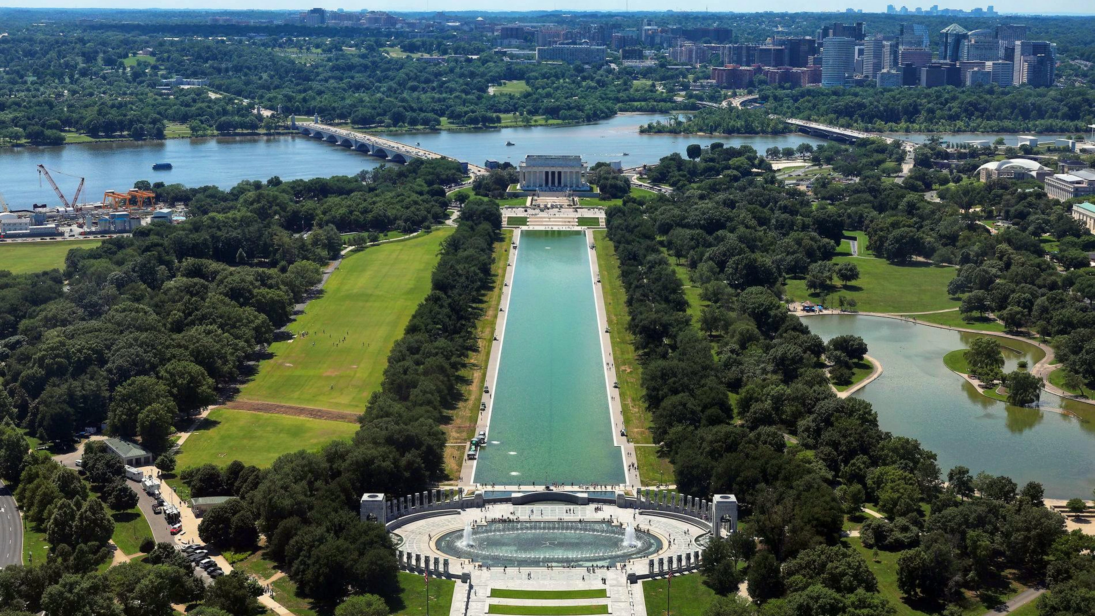 Der Reflecting Pool ist weltberühmt. 