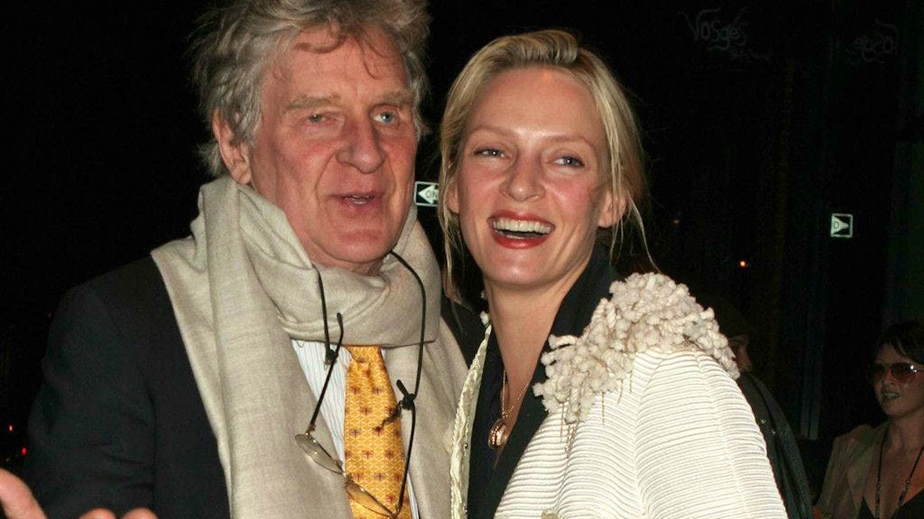 Robert Thurman con Uma Thurman nel 2006
