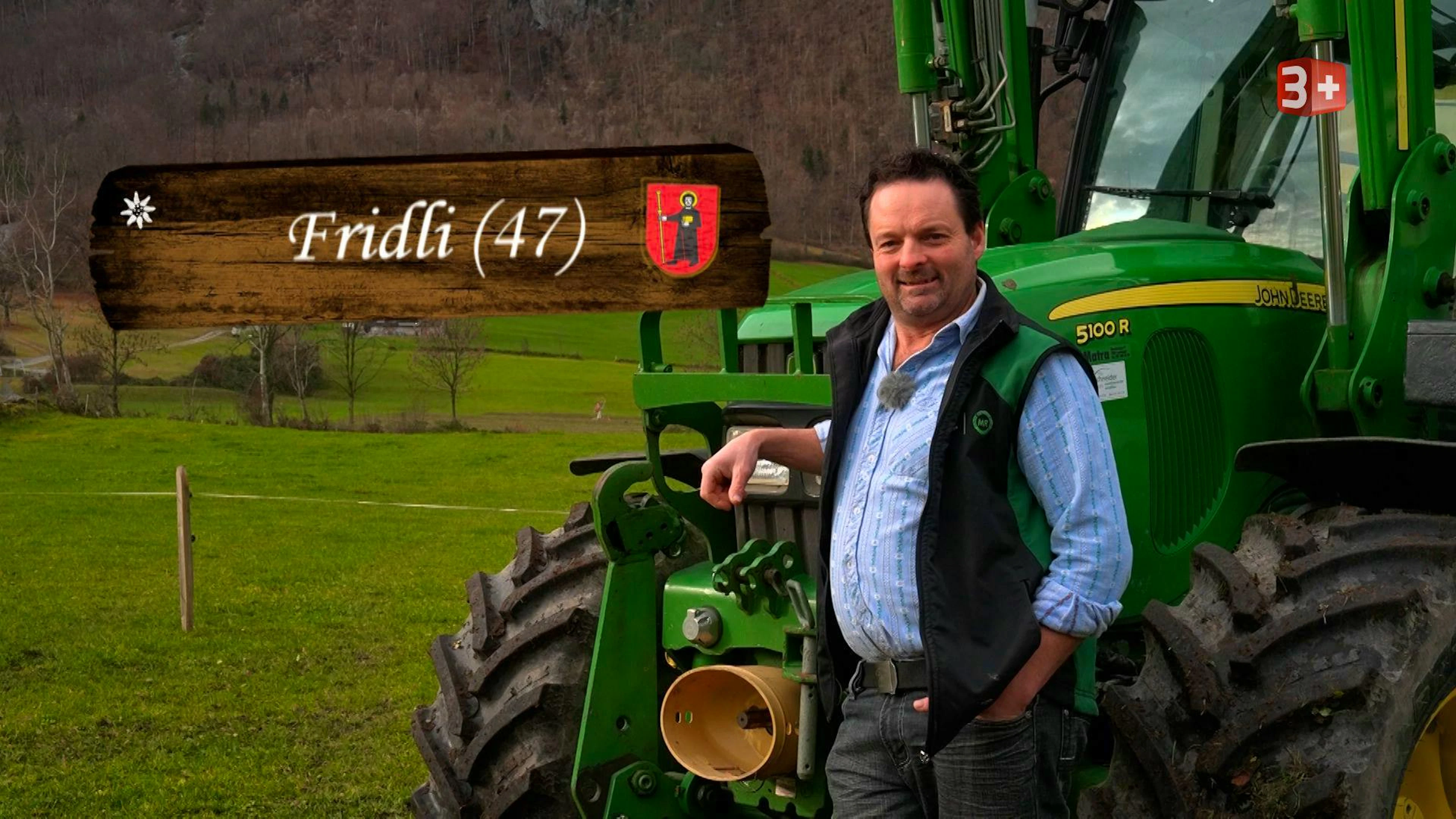 Fridli führt einen Landwirtschaftsbetrieb mit zwei Standorten und ist zusätzlich als Biokontrolleur und Bauleiter tätig. In seiner Freizeit wandert oder jasst er gerne und widmet sich mit viel Herzblut seinen Tieren und Maschinen. Nun wünscht er sich eine sympathische Frau an seiner Seite, mit der er das Glarnerland und die romantischen Seiten des Lebens teilen kann.