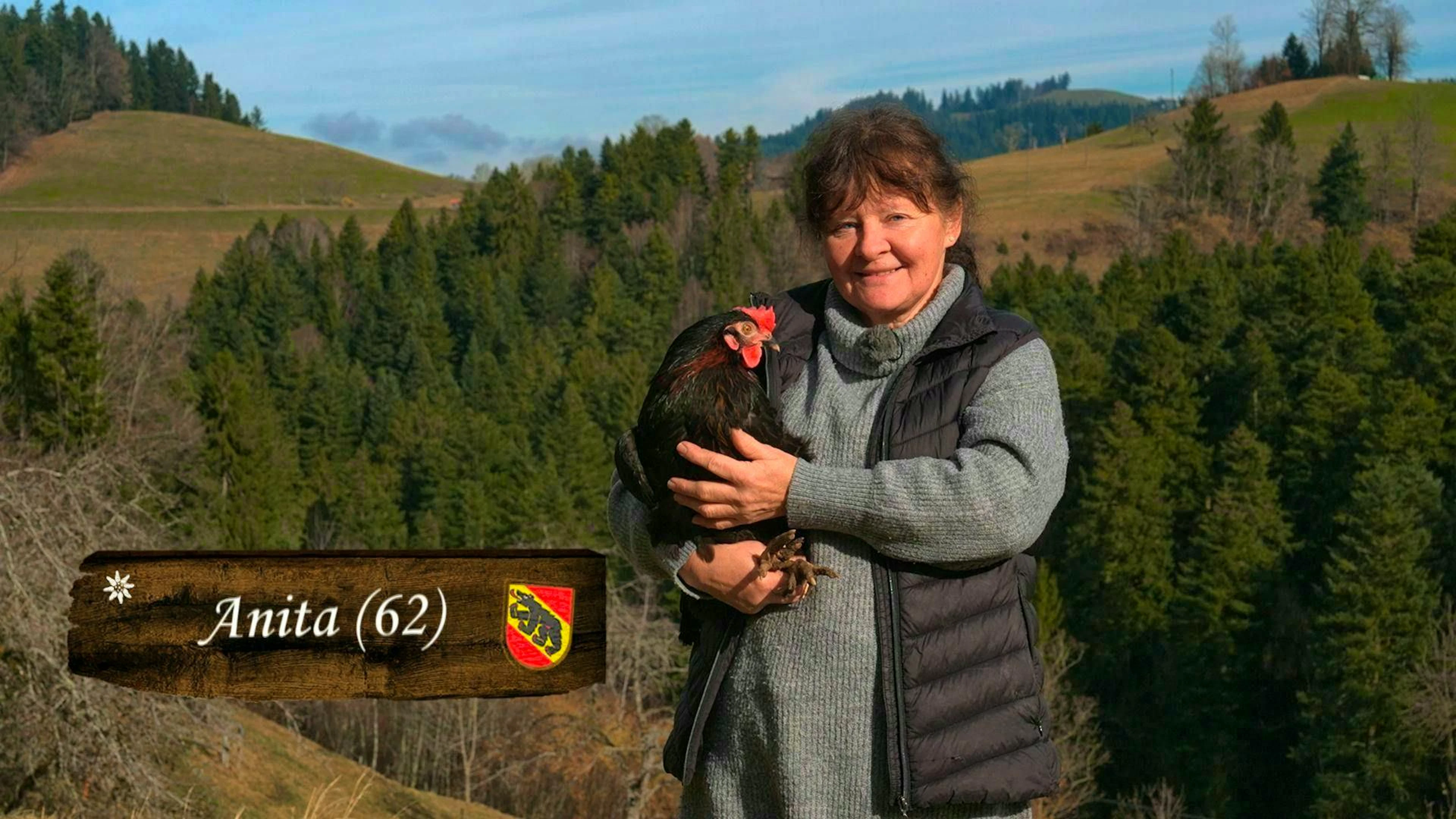 Anita was born and raised on a farm. On her farm, she raises Brown Swiss cows and keeps sheep, pigs, chickens, and geese. Anita loves romance: whether it’s a hot pot, a glass of wine by candlelight, or relaxing massages. She also works part-time as a senior care provider.