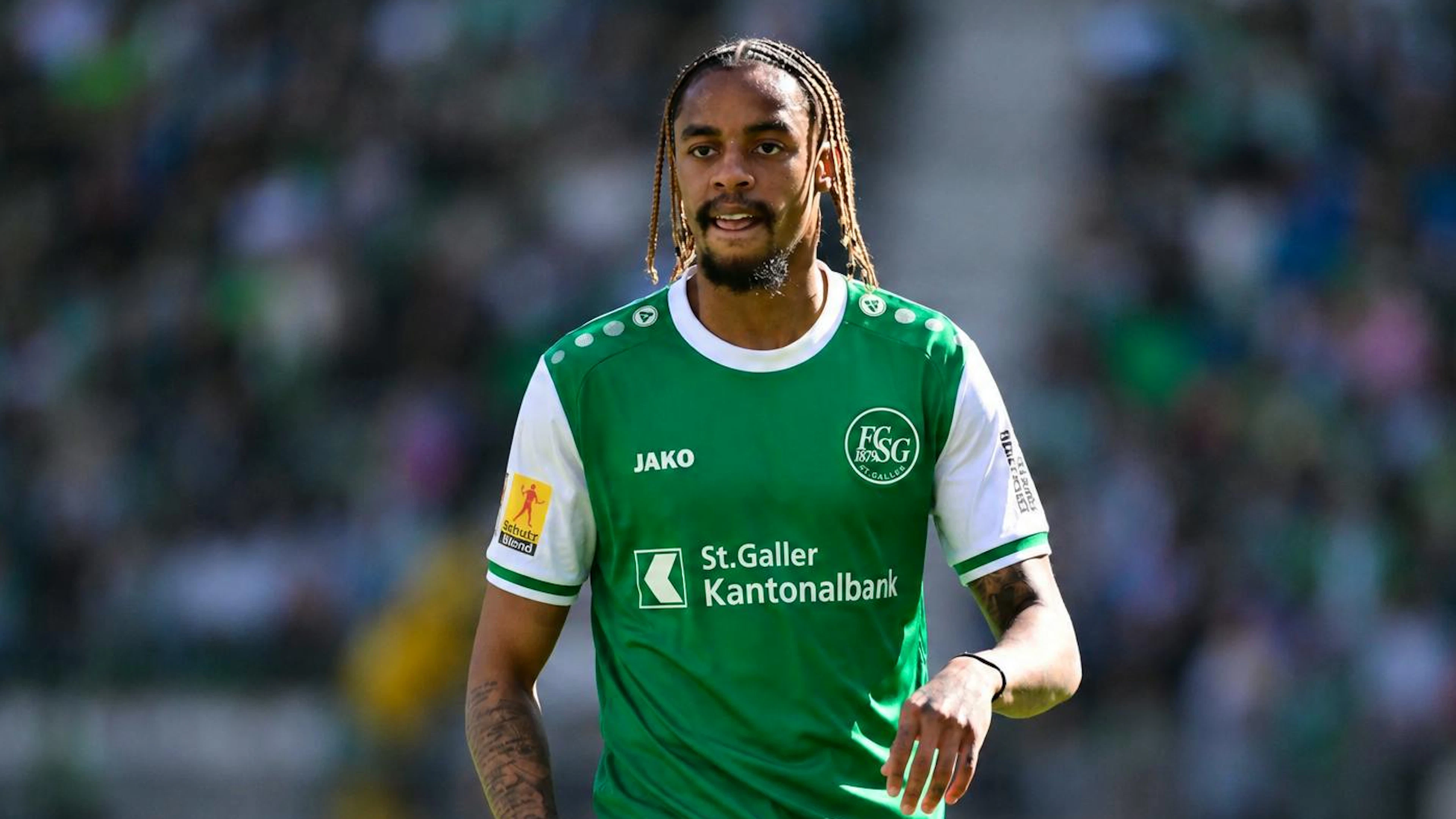 Bradley Barcola im FCSG-Trikot.
