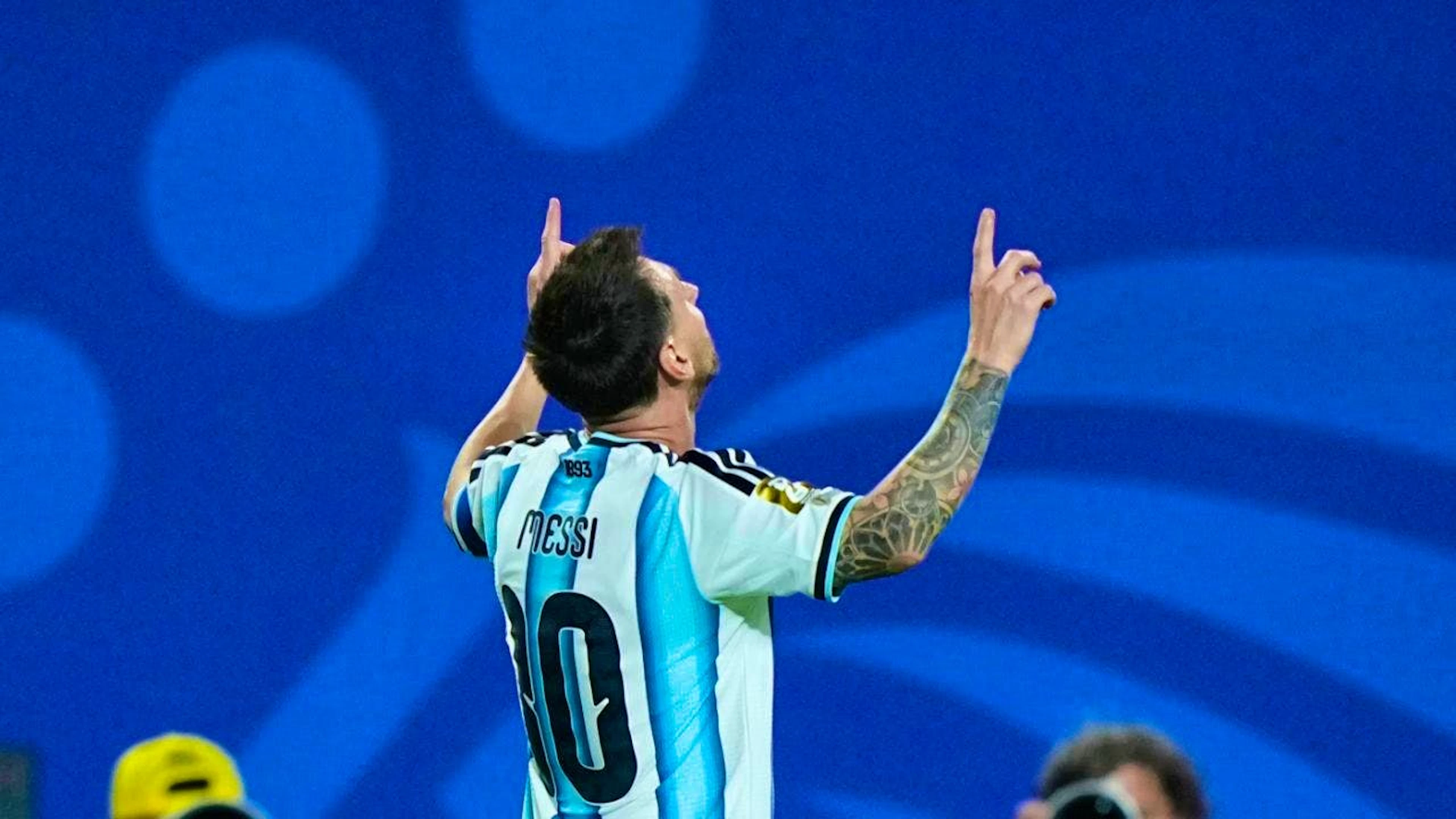 Continuing to cement his legendary status: Lionel Messi is now the all-time leading scorer in World Cup history