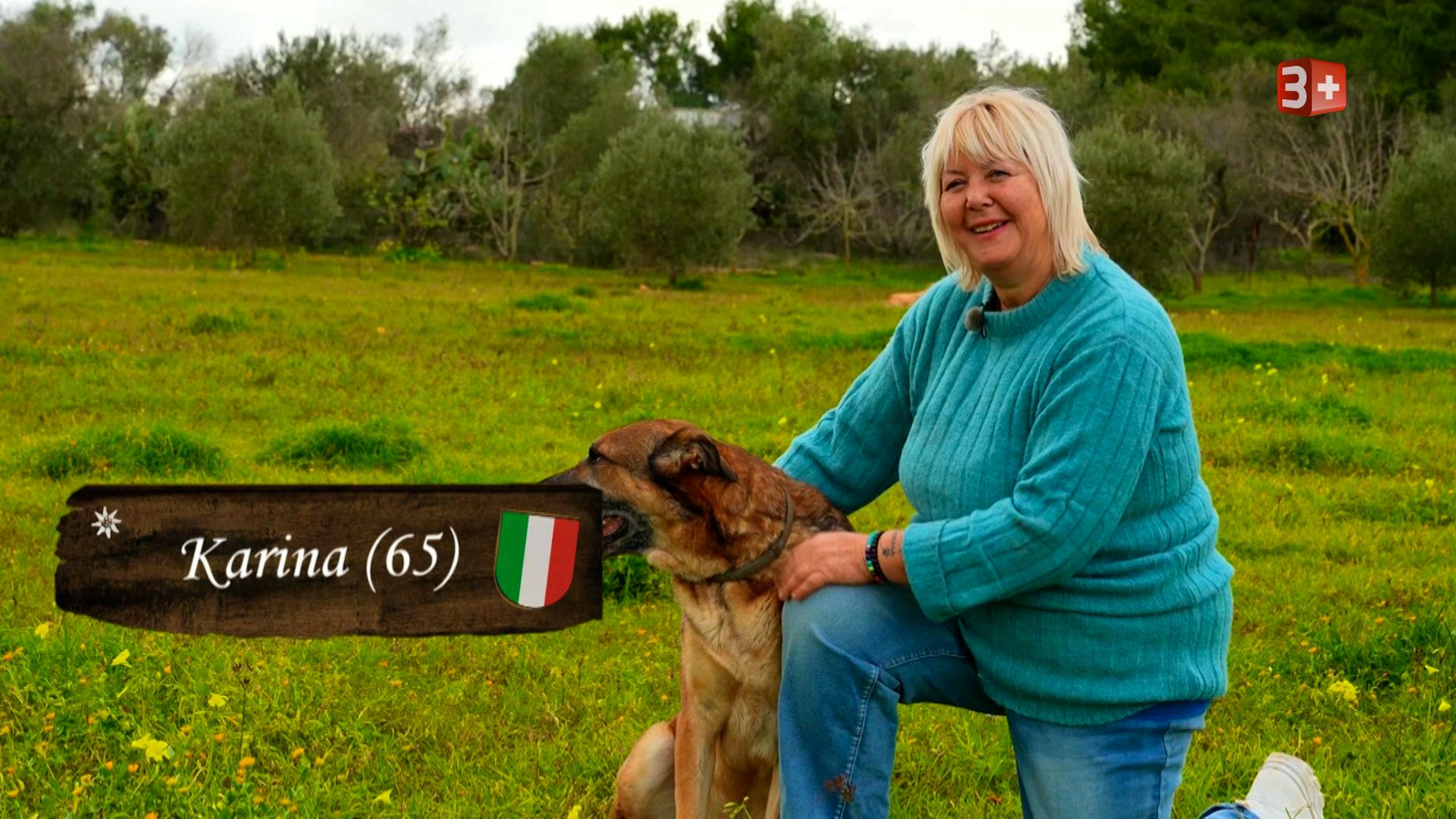 Karina hat sich in Apulien ihren Traum vom Leben unter Oliven-, Zitrus- und Feigenbäumen erfüllt. Die Auswanderin geniesst das Meer, das Kochen und das Entdecken ihrer süditalienischen Wahlheimat. Neun Hunde und zwei Katzen sorgen auf ihrem Anwesen für einen lebhaften Alltag. Nun wünscht sie sich einen lebensfrohen Mann, der mit ihr Zukunftspläne schmiedet und das Leben im Süden teilt.