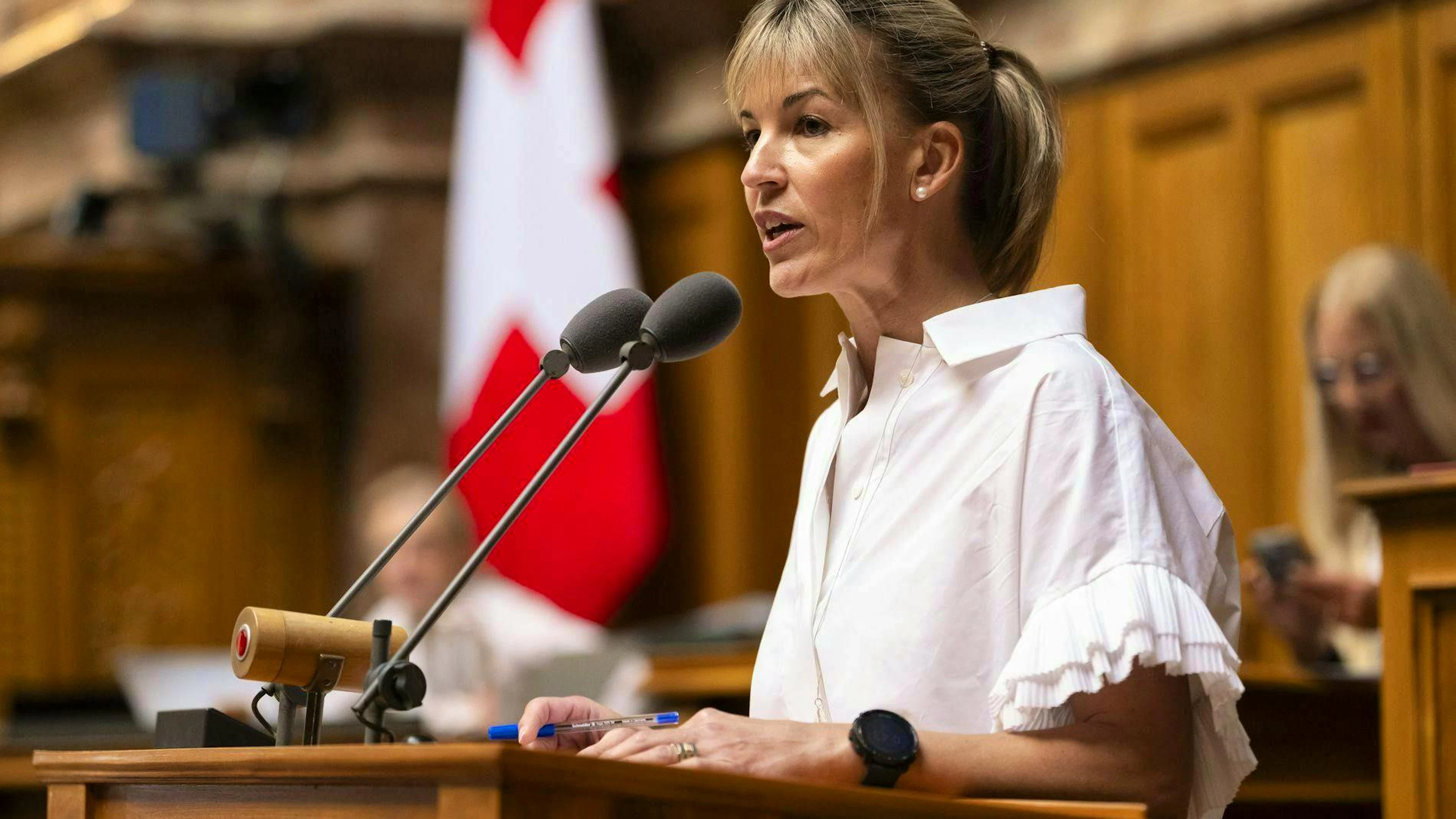 La conseillère nationale thurgovienne Diana Gutjahr (UDC) s’est opposée avec succès aux prélèvements sur les salaires.