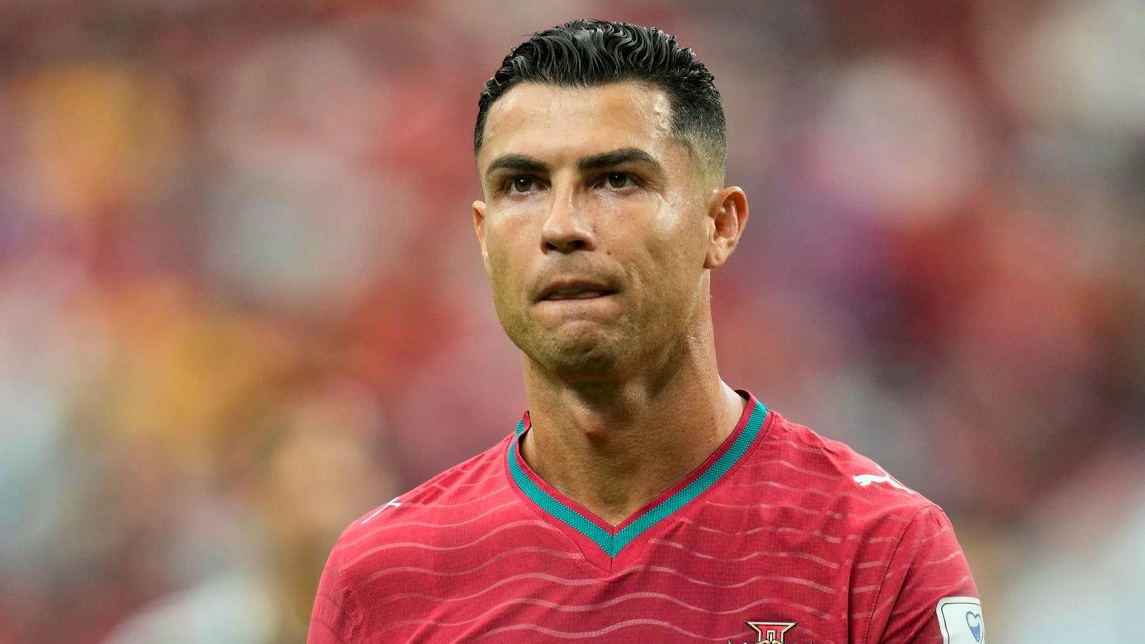 Cristiano Ronaldo kommt gegen DR Kongo zu zwei Abschlüssen und 25 Ballkontakten.