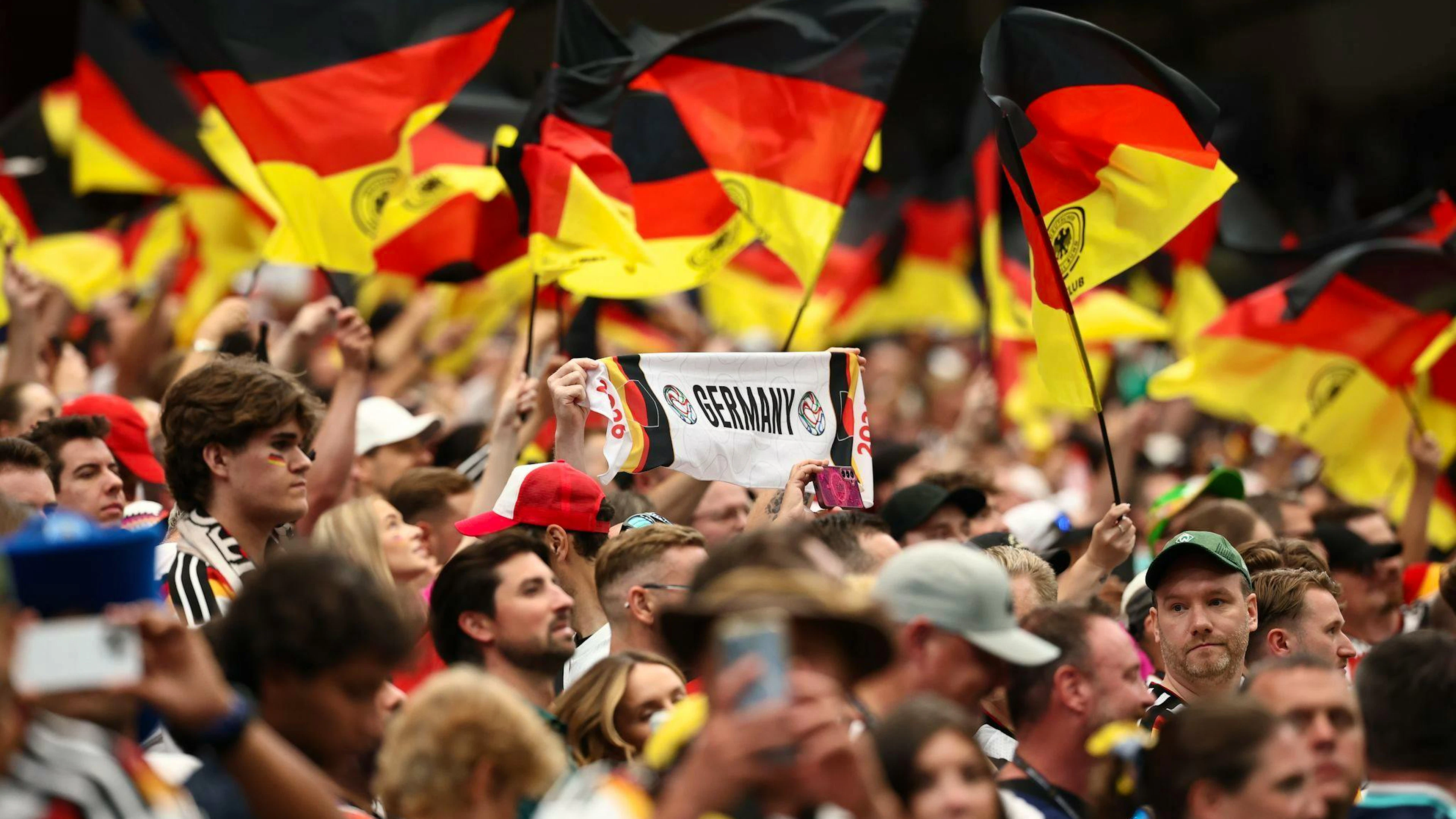 Deutsche Fans beim WM-Spiel der DFB-Elf in Houston.
