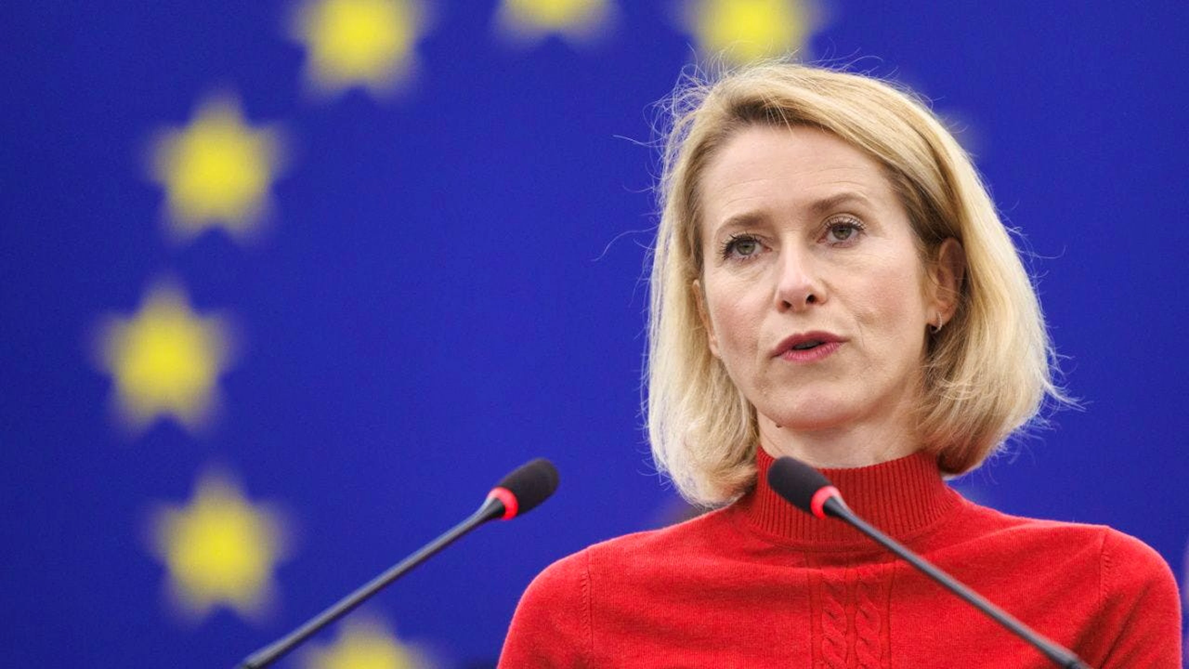 Accusant la cheffe de la diplomatie de l'UE Kaja Kallas d'avoir parlé d'"apartheid», Israël rompt les contacts avec elle (Archive).