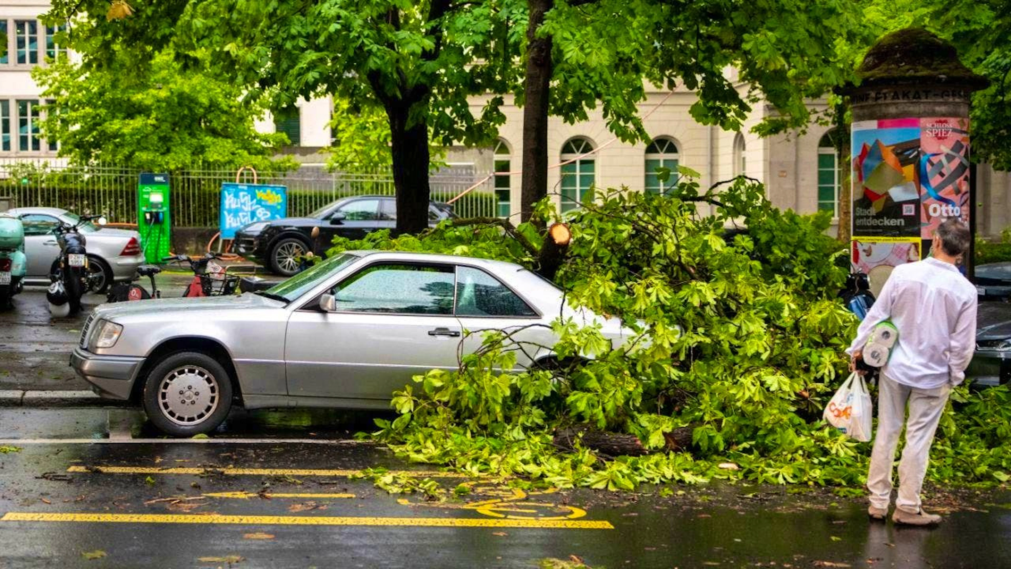 On Friday evening, a severe storm swept through the canton and, in particular, the city of Zurich.
