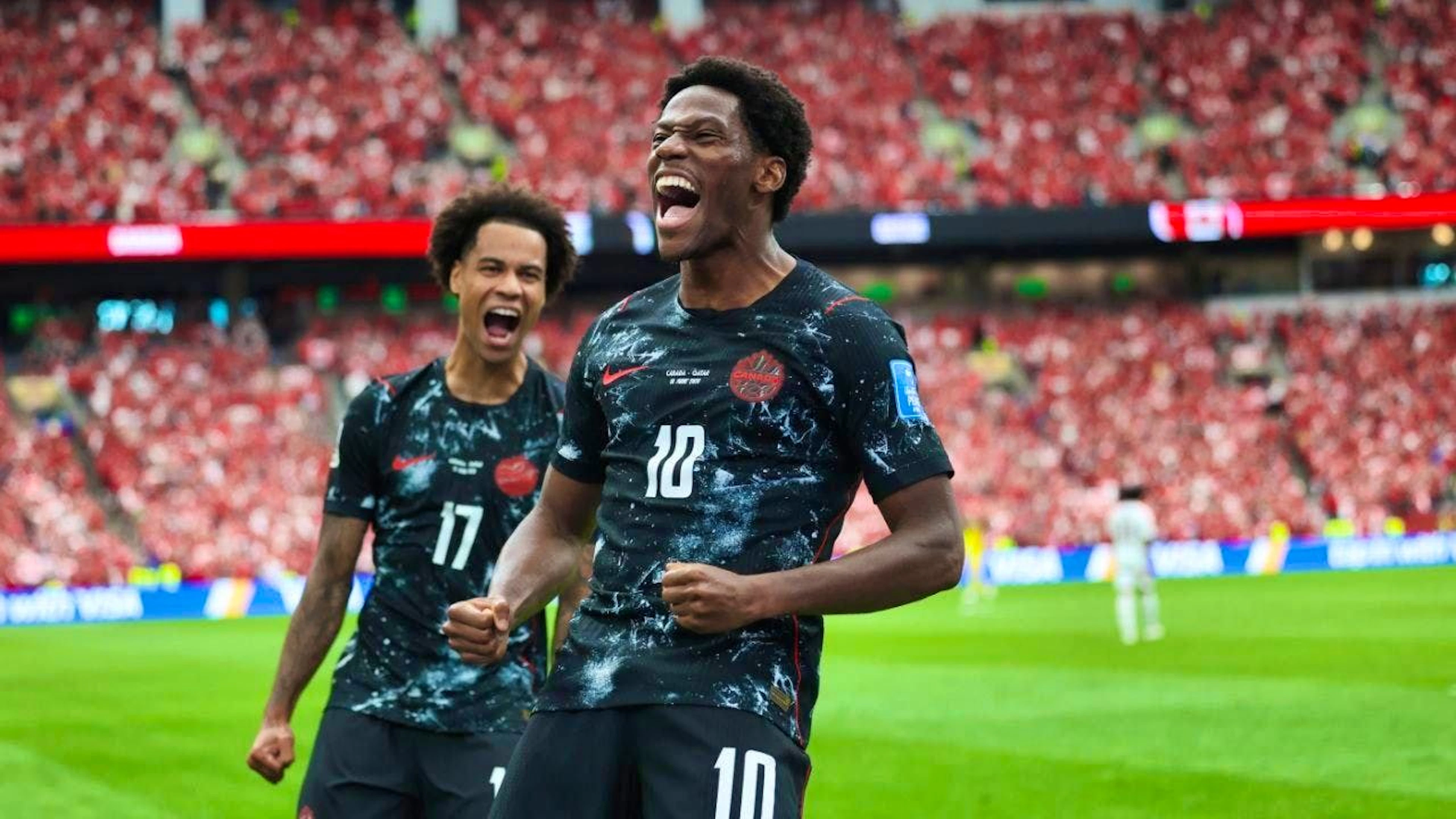Jonathan David scores a hat trick against Qatar