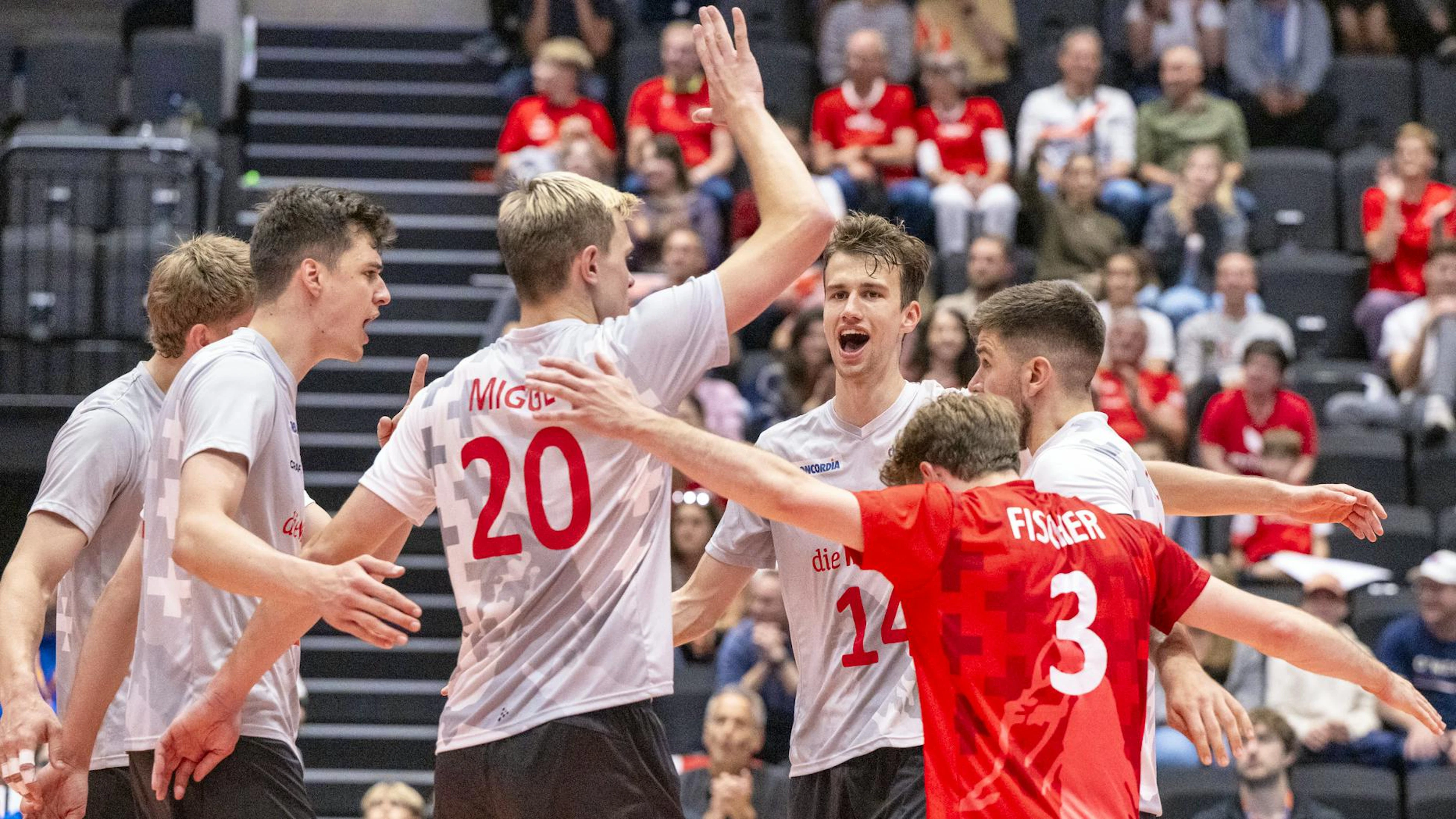 Un succès pour les volleyeurs suisses.