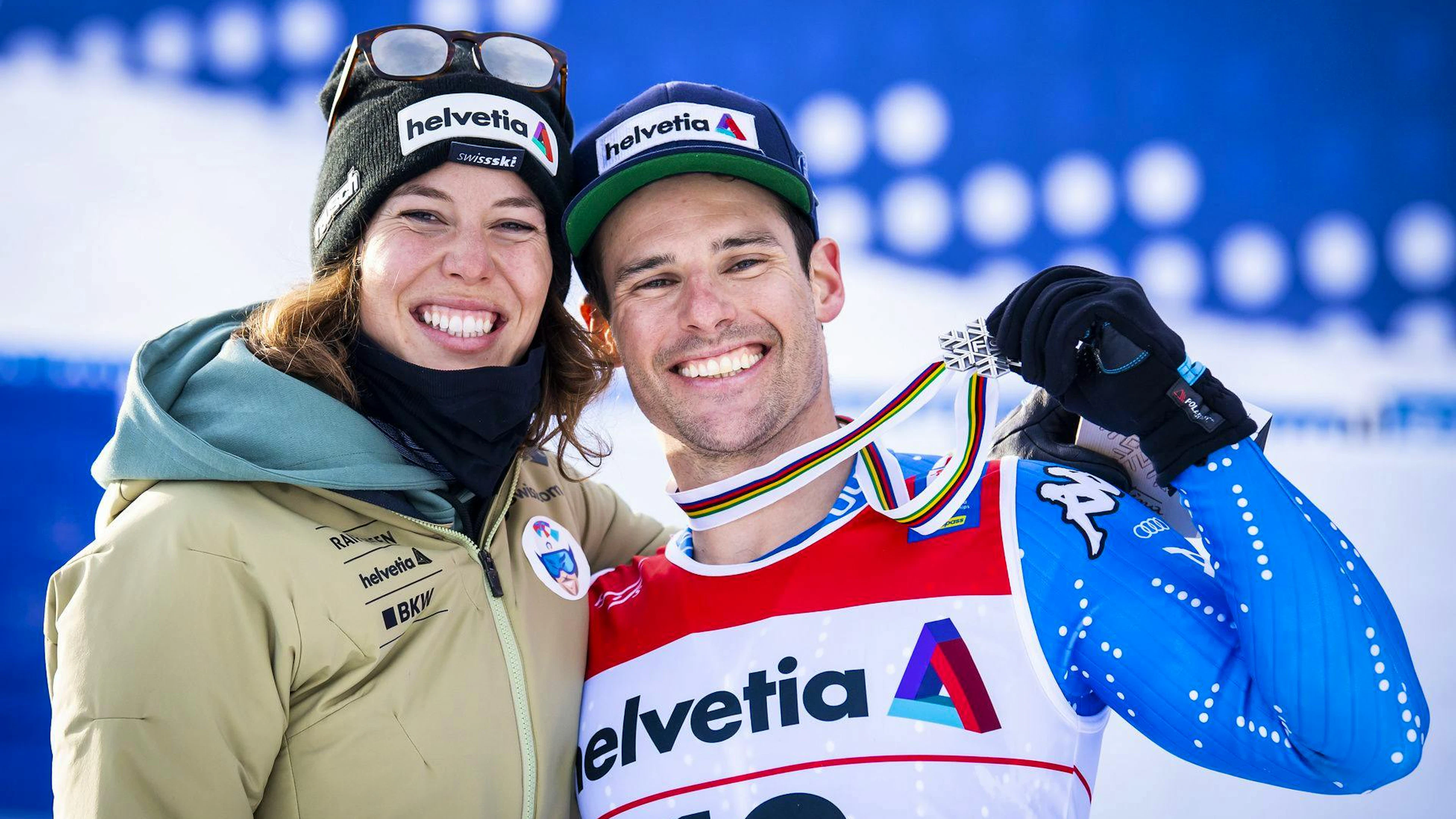 Seit 2014 ein Paar, nun auch kirchlich verheiratet: Michelle Gisin und Luca De Aliprandini.