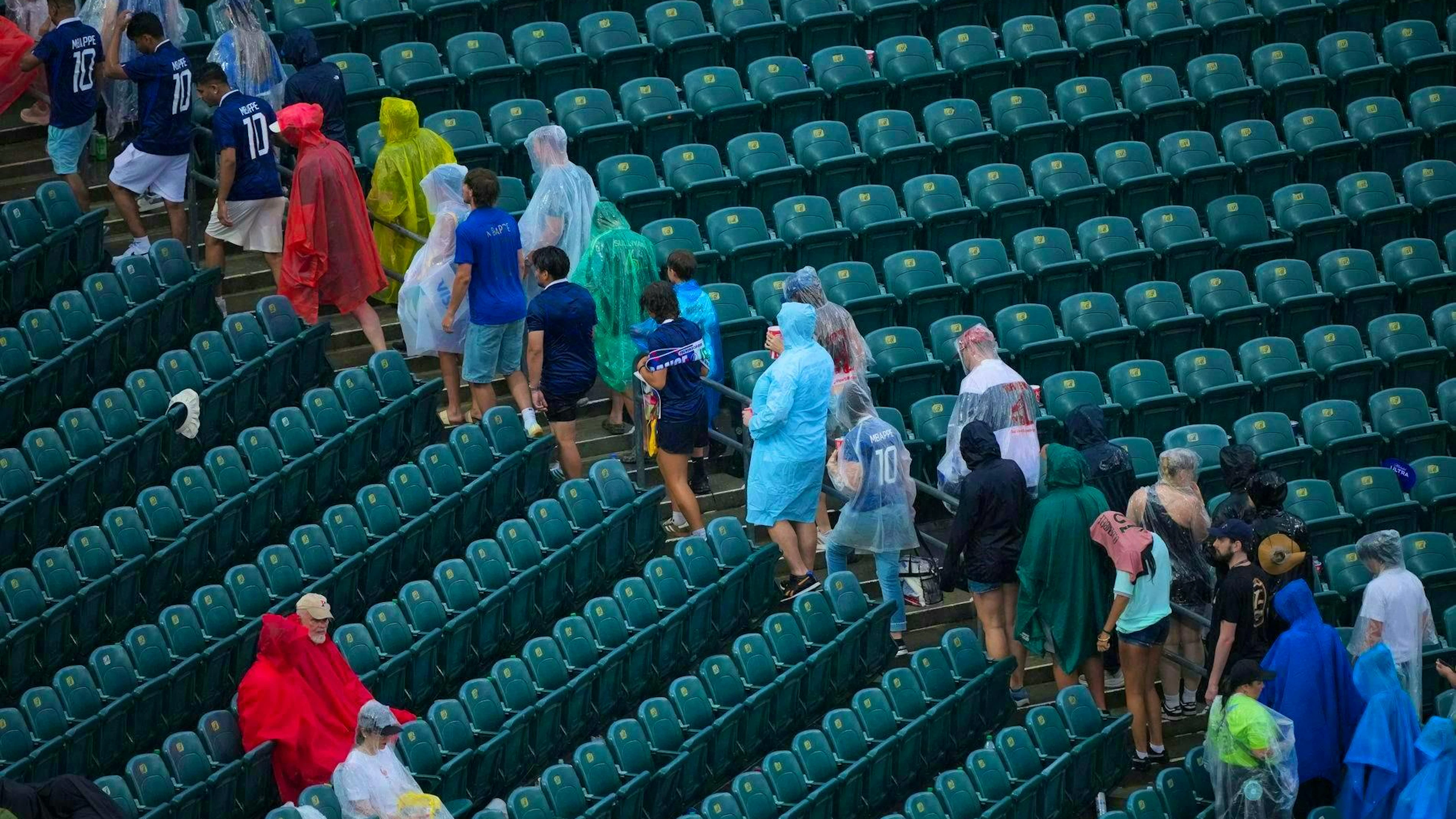 Fans must leave the stadium in Philadelphia at halftime.
