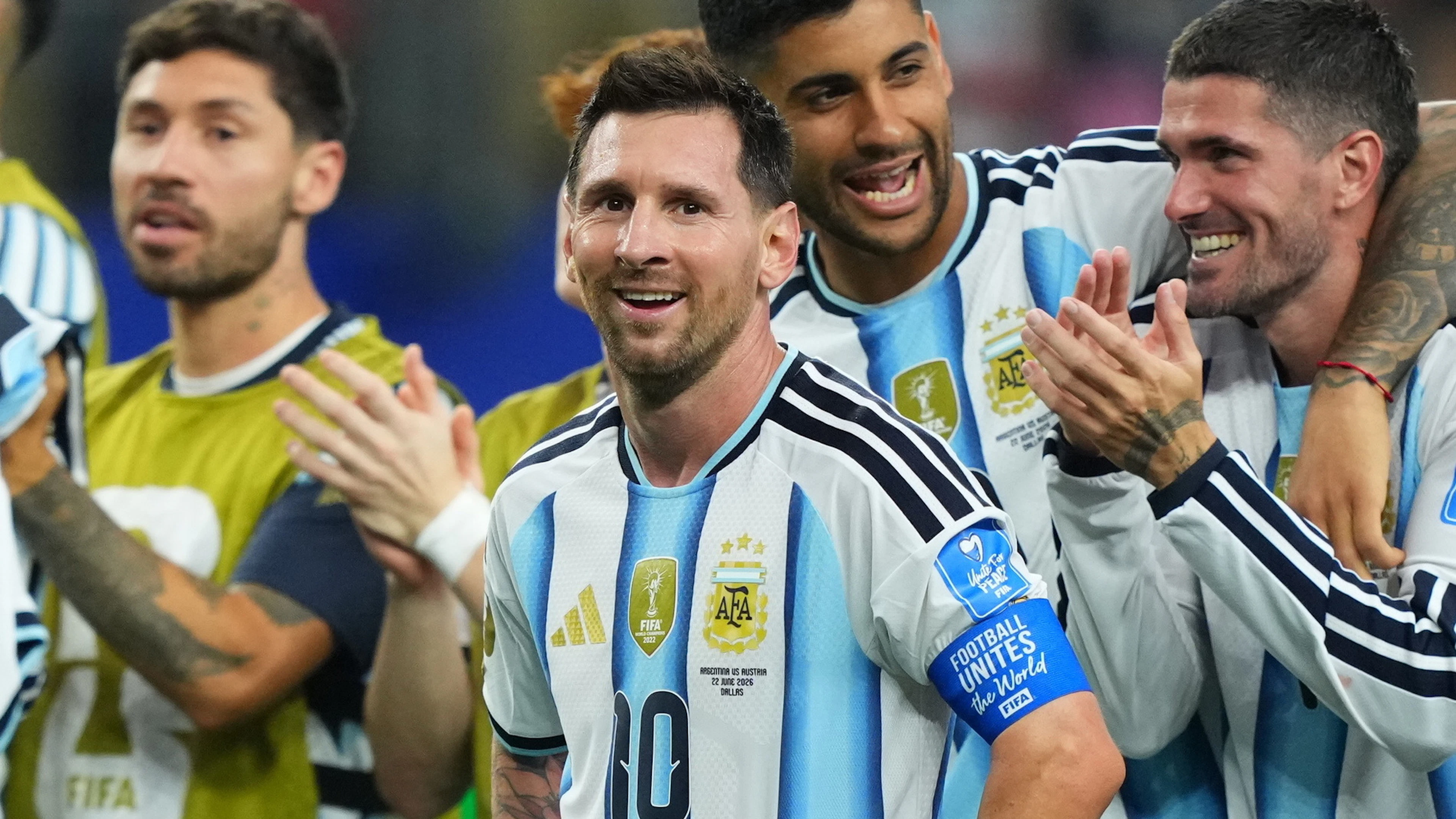 Messi ha segnato una doppietta contro l'Austria.