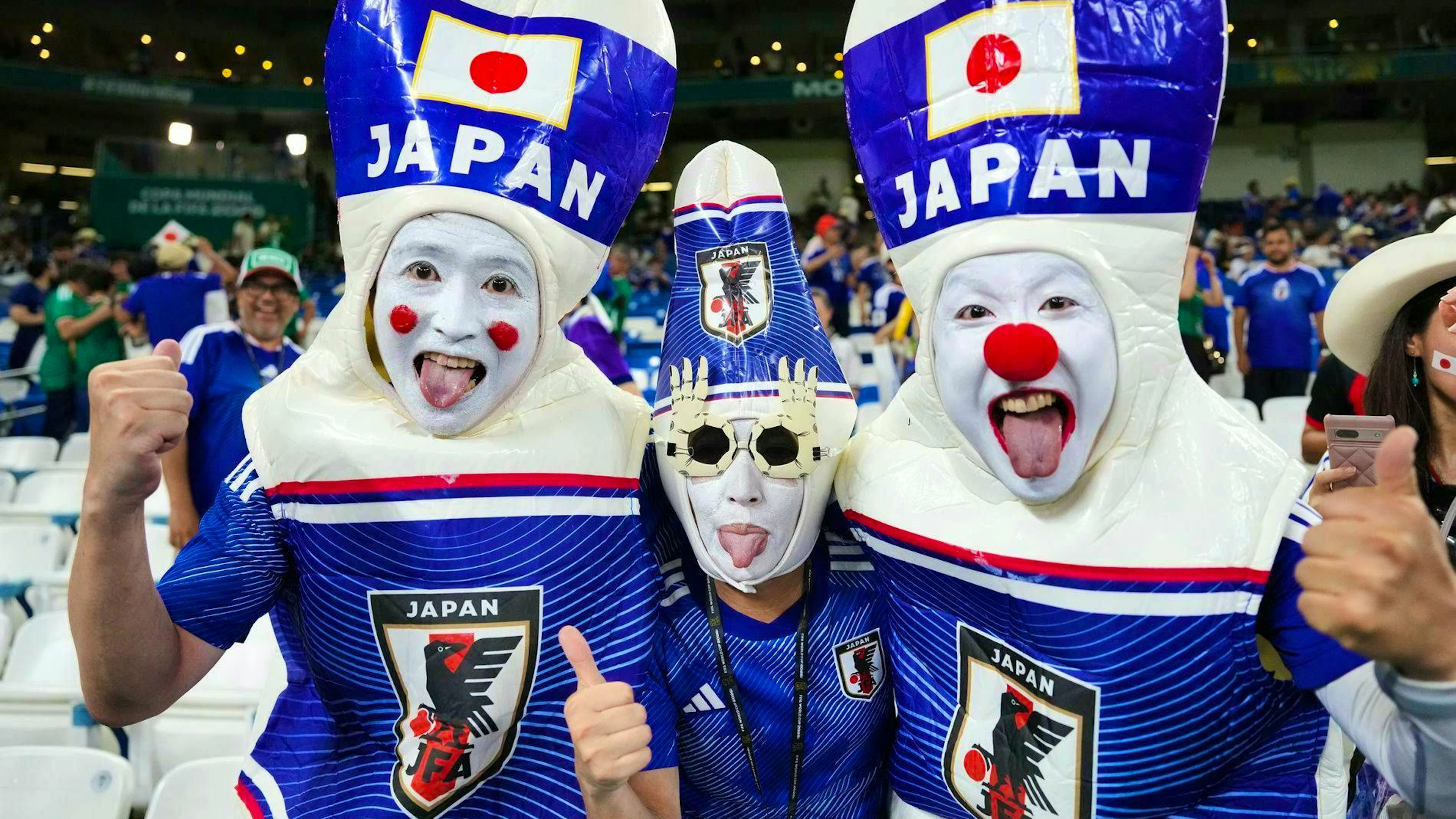 A draw wouldn’t dampen the spirits of the Japanese fans.