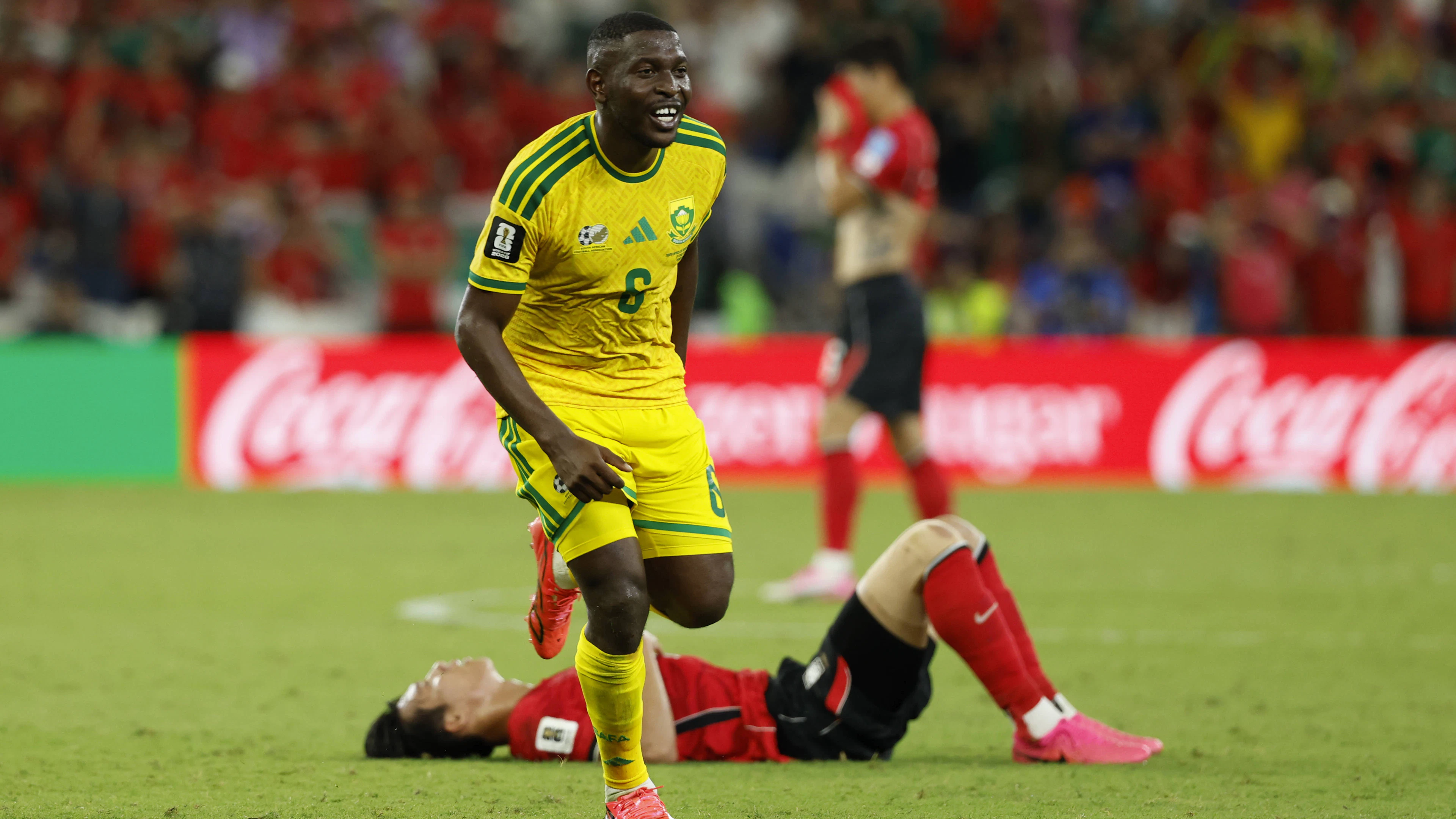 Modiba al fischio finale, il Sudafrica si è qualificato per la prima volta nella storia alla fase a eliminazione diretta di un Mondiale.