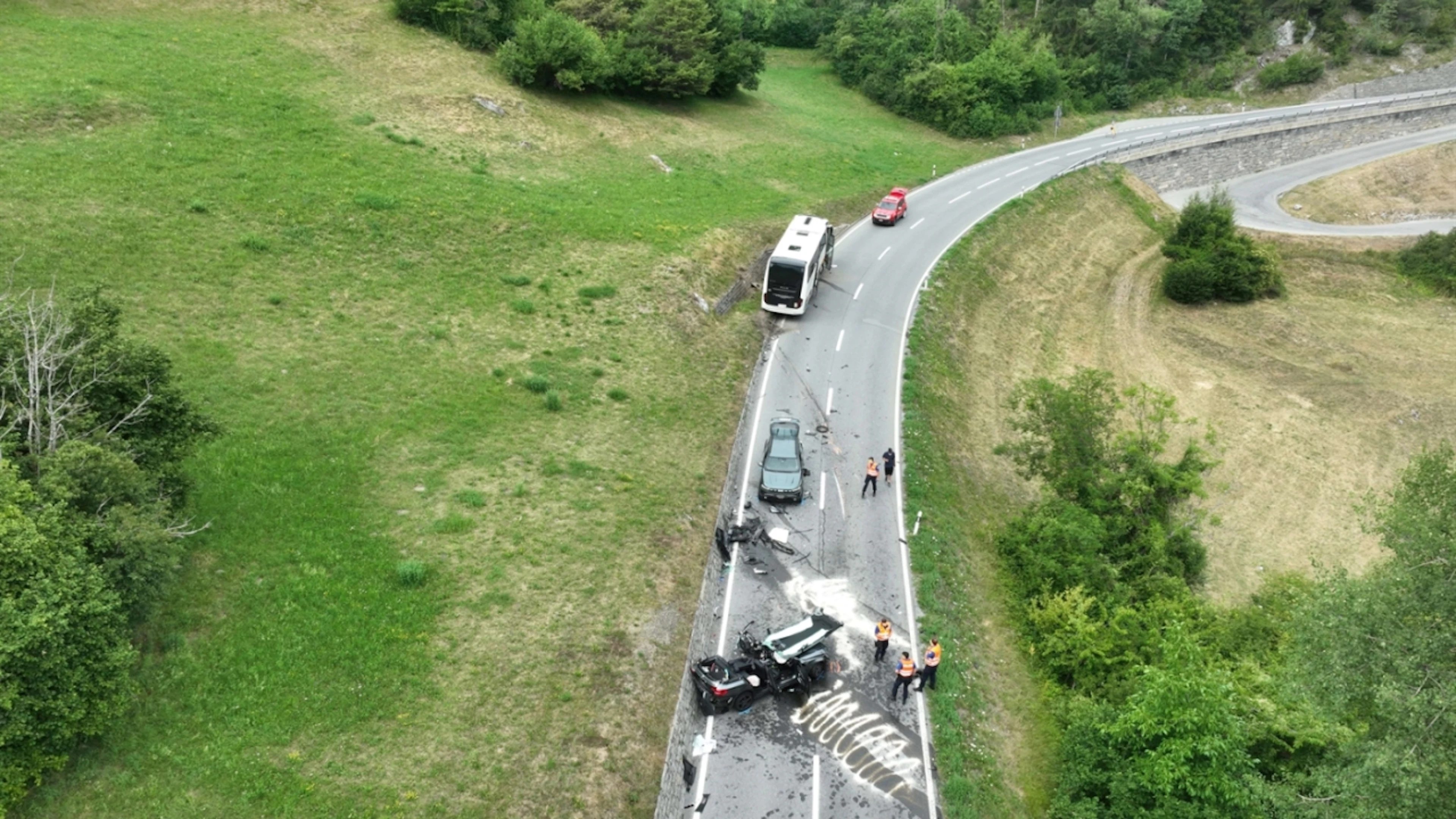 I veicoli coinvolti nell'incidente